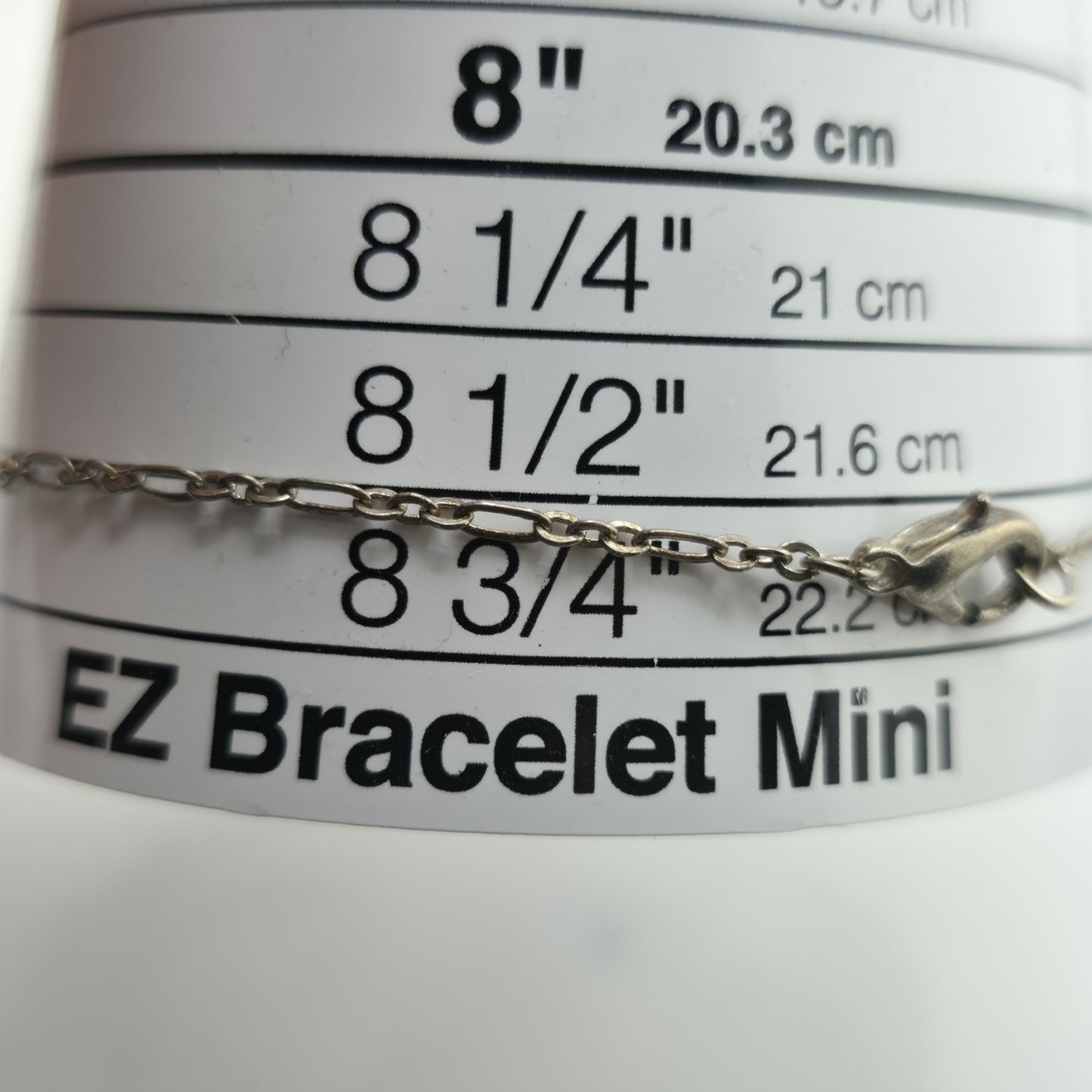 Blue Aurora Borealis Rhinestone Bracelet Silver Tone Delicate Chain 8.5in