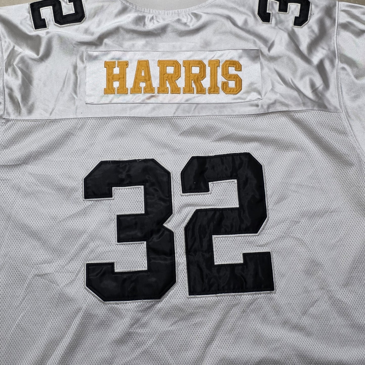 Mitchell & Ness Throwbacks Sewn Stitched Franco Harris #32 White Jersey size 58
