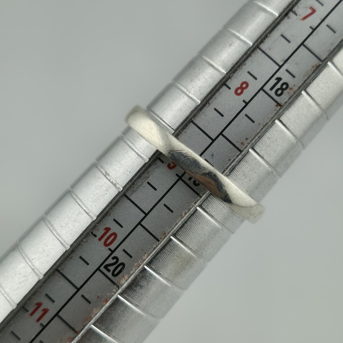 925 Sterling Silver Ring Celtic Trinity Knot Agate Blue Stone Size 8.75