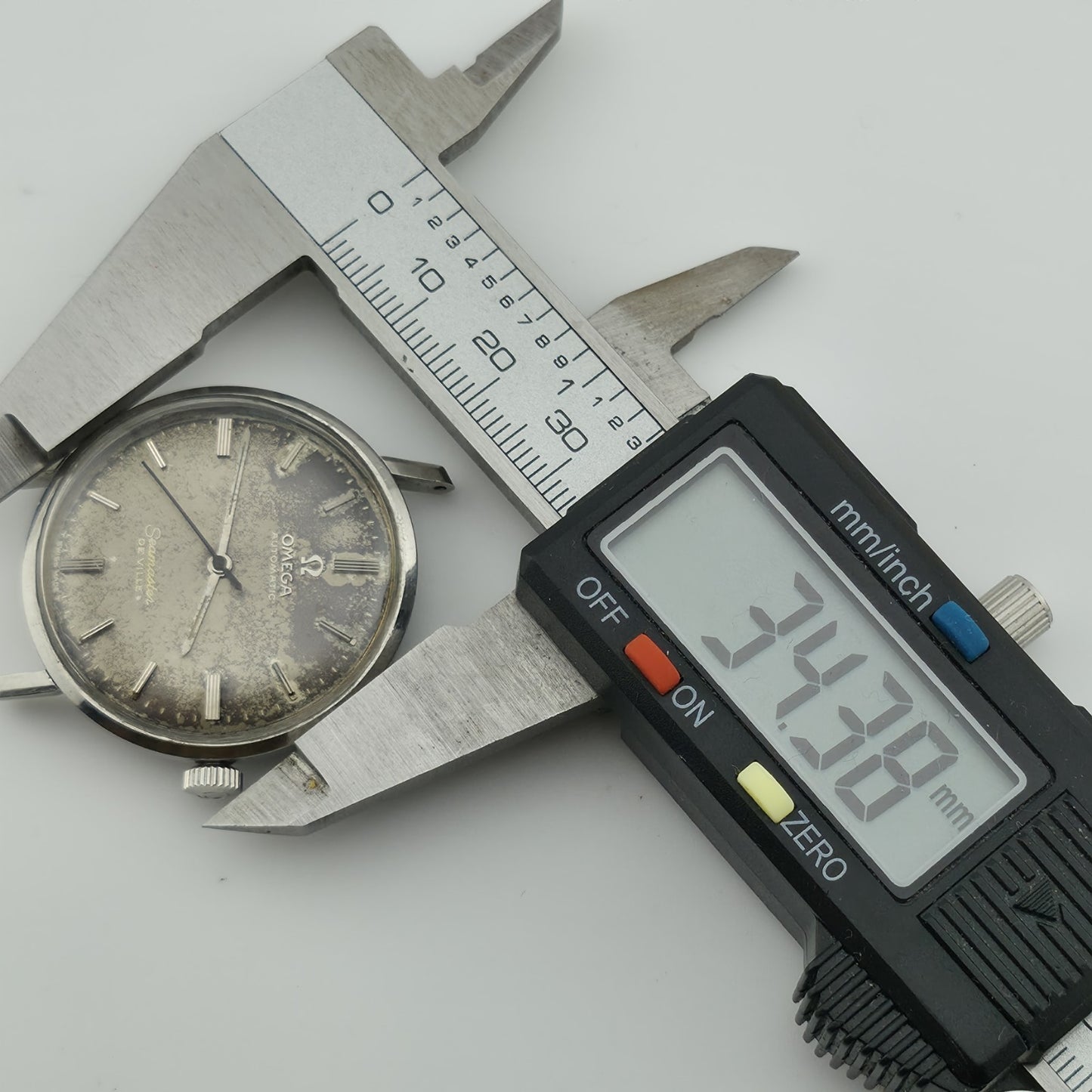 OMEGA Watch Semaster DeVille Automatic patina Dial Mens Dress Swiss Vintage ASIS