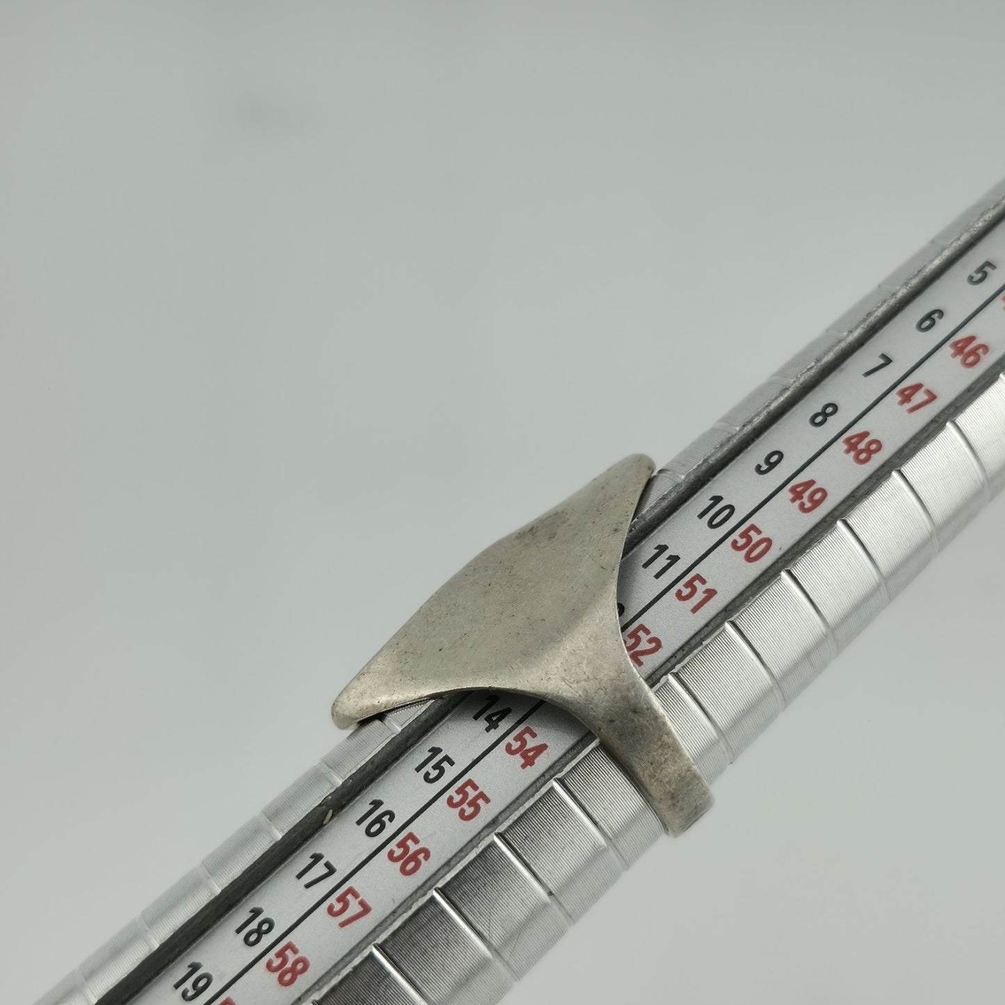 Ring Sterling Silver MCM MODERN contemporary Artisan Organic Minimalist Size 6.2