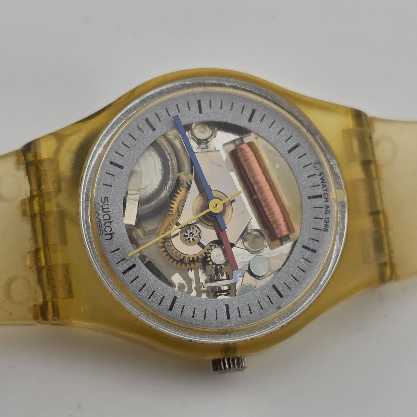 Vintage Swatch Watch “Little Jelly” LK103 – Ladies Transparent 1986 – Running