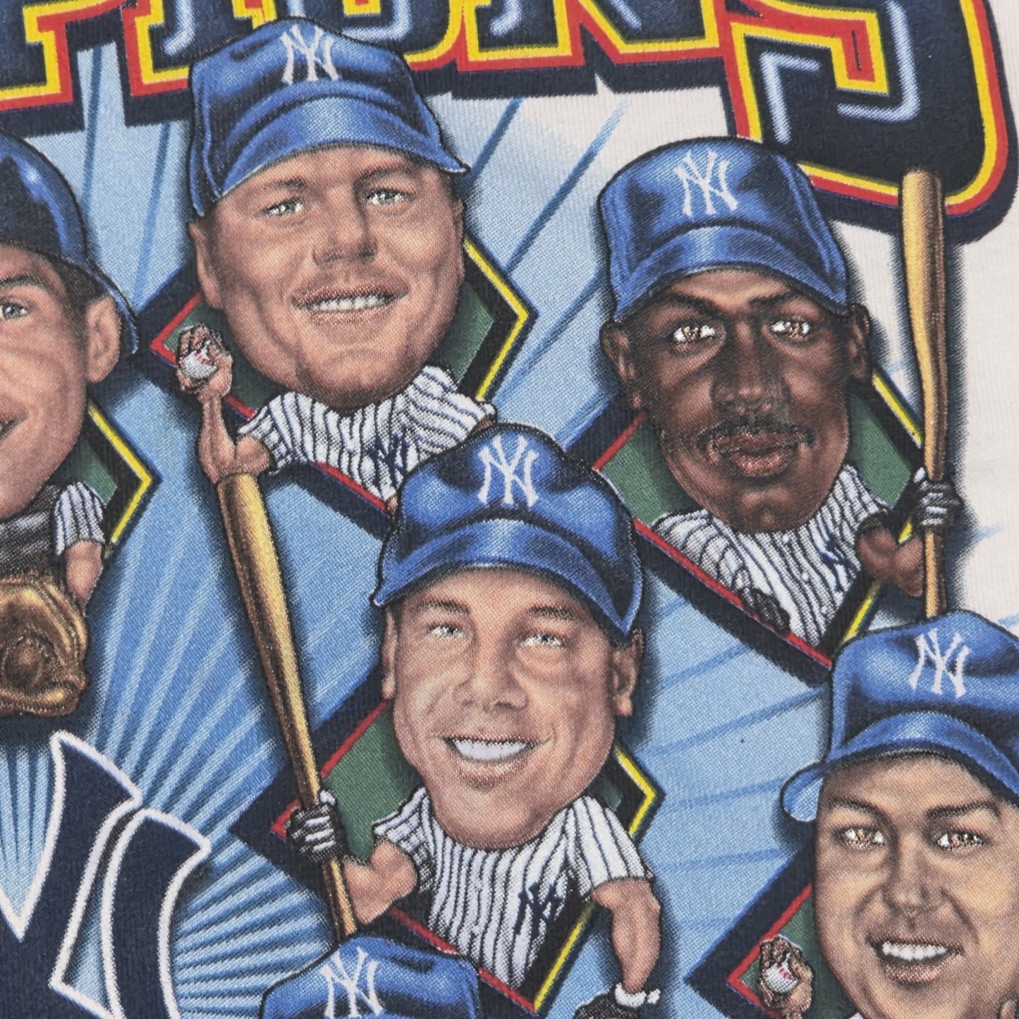 1999 World Series New York Yankees Shirt Mens 2XL White Double Sided Vintage