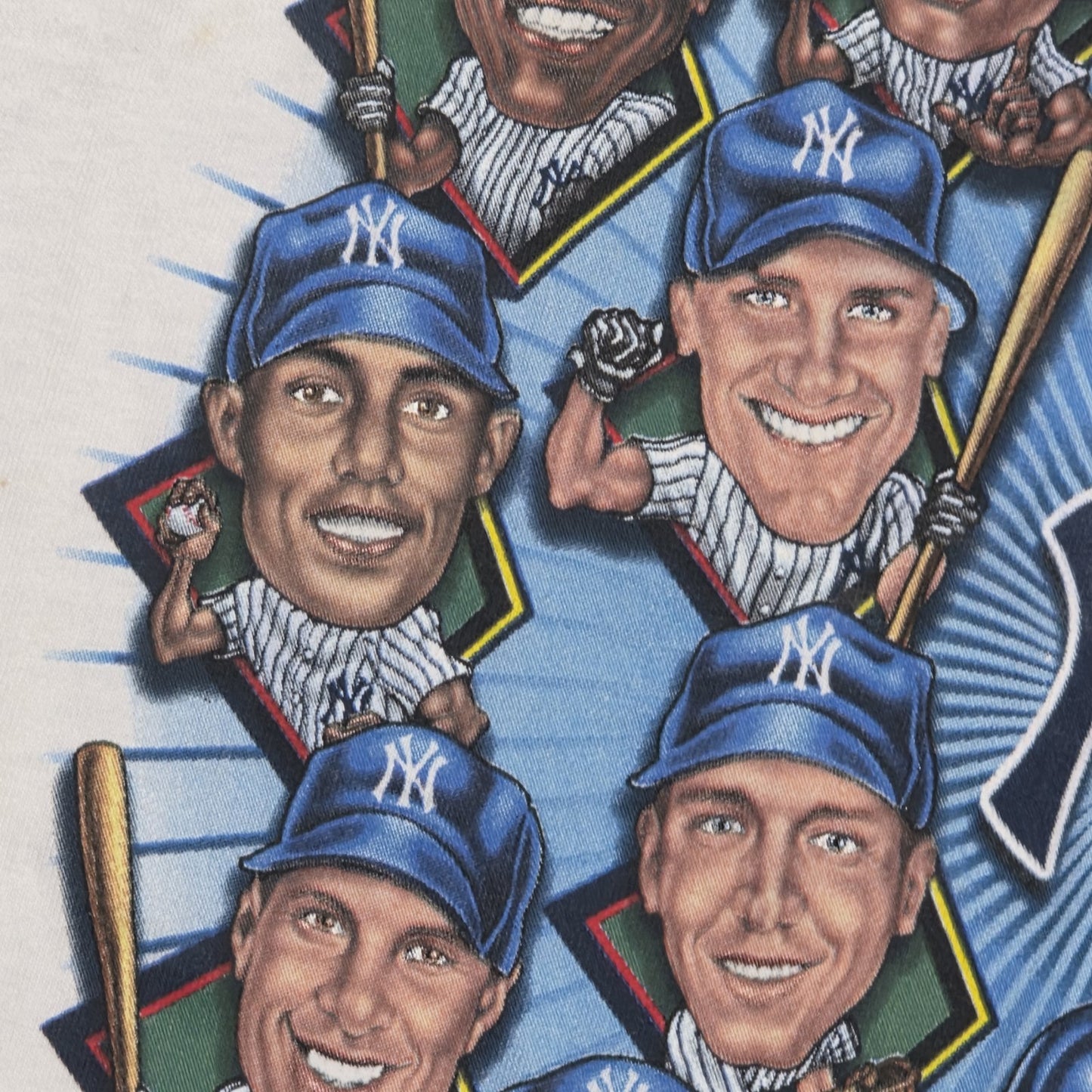 1999 World Series New York Yankees Shirt Mens 2XL White Double Sided Vintage