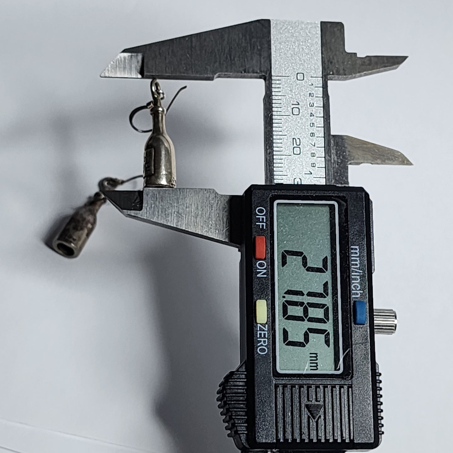 925 Sterling Silver Earrings Wine Bottles Hooks  Tarnish patina Tested