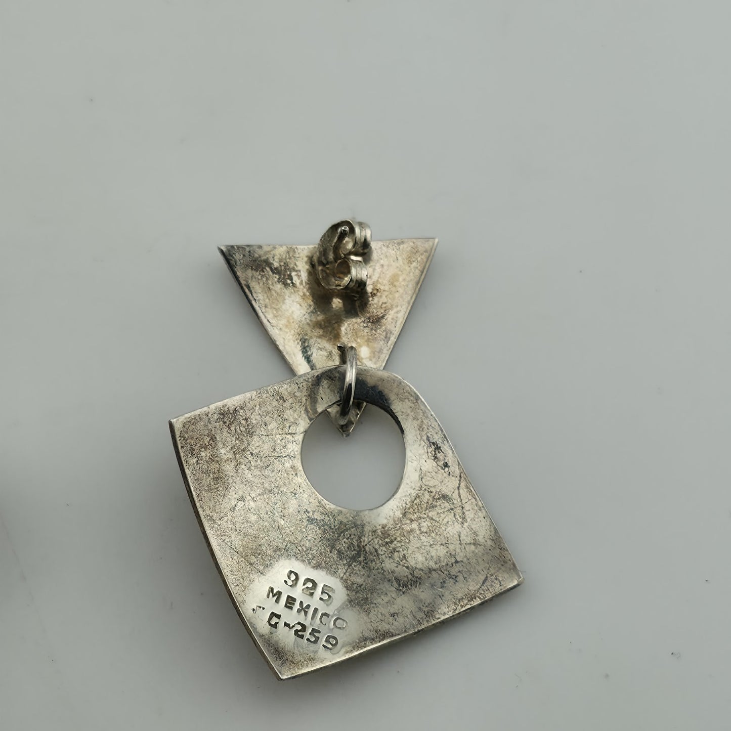 Vintage Mexico 925 Sterling Silver Earrings β Marked 952 Tg 259 Mexico