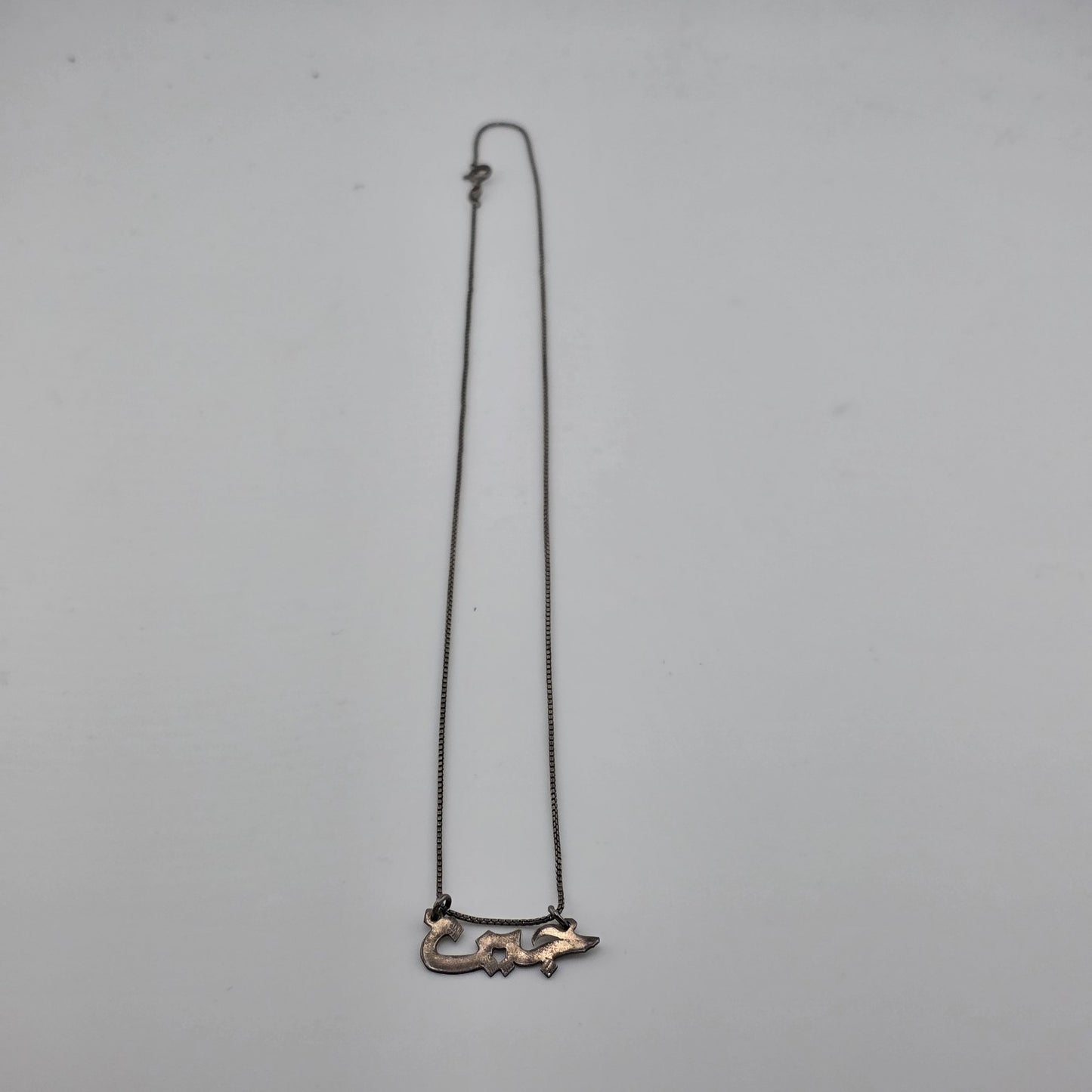 Sterling silver 925 necklace with a name Arabic Jasmine 18 Inches