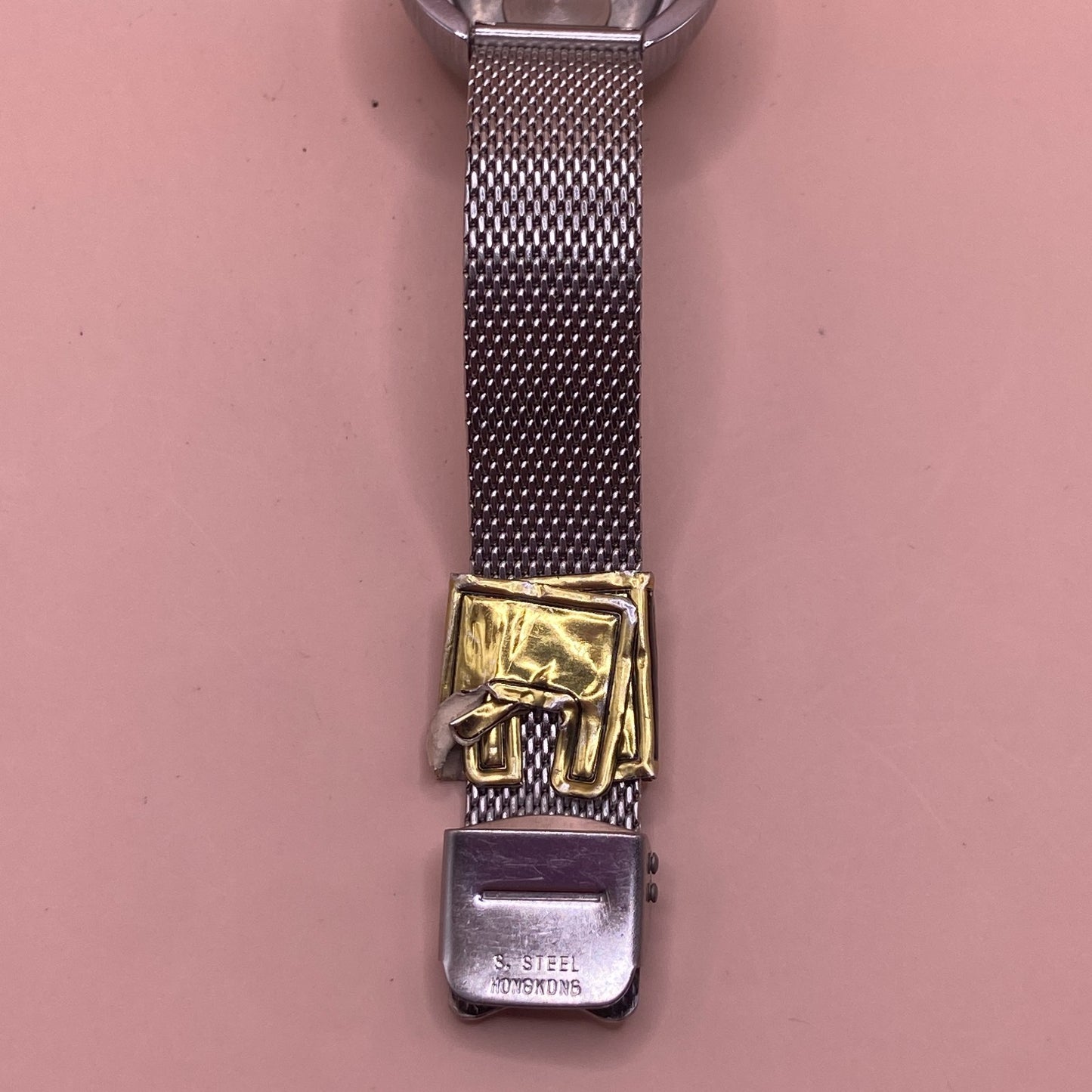 Timex Electric Domed Watch Women 30mm Silver Tone Mesh Band New Battery Vintage