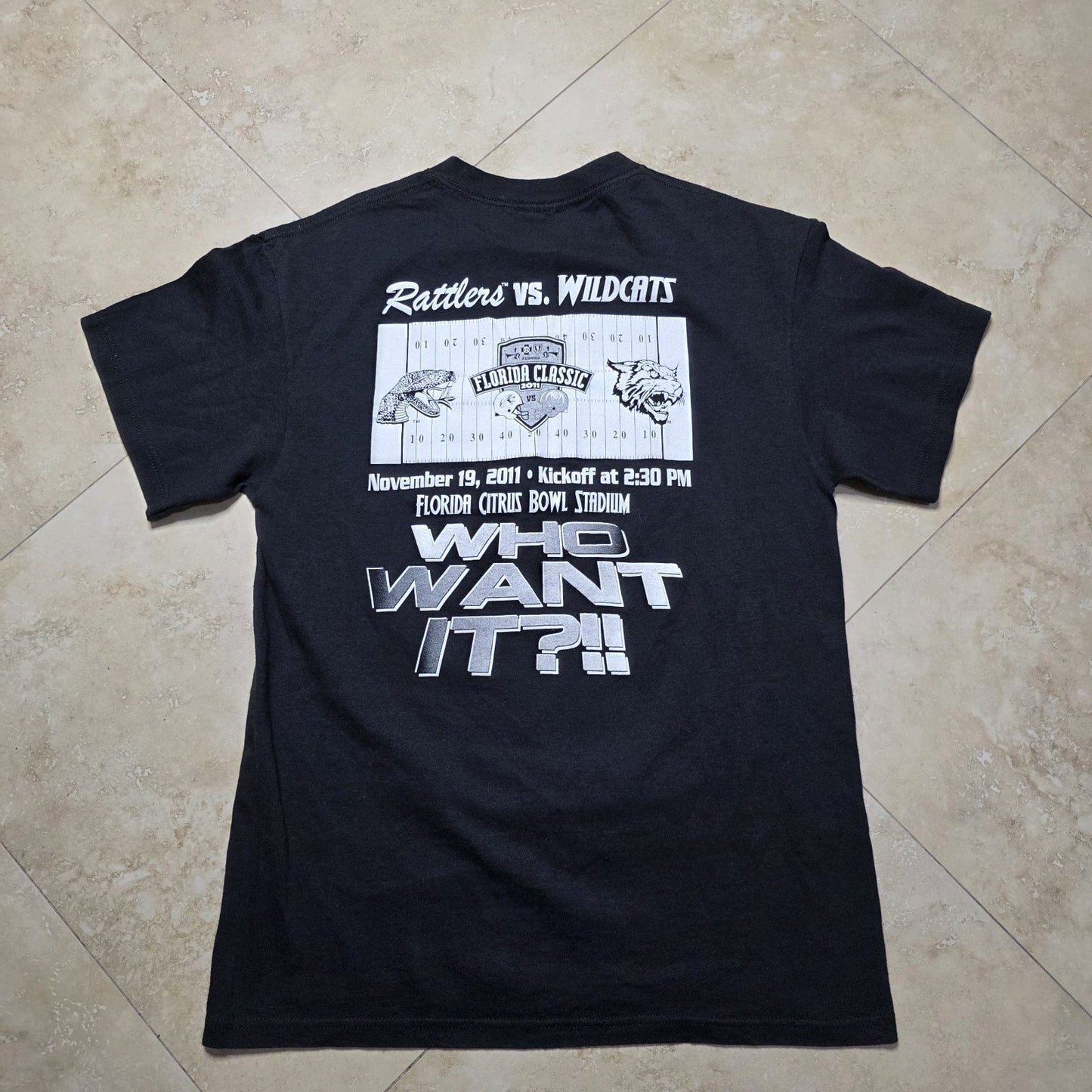 Florida Fl Class A&M Rattlers Vs. Bethune-cookman Wildcats Shirt NCAA Football M