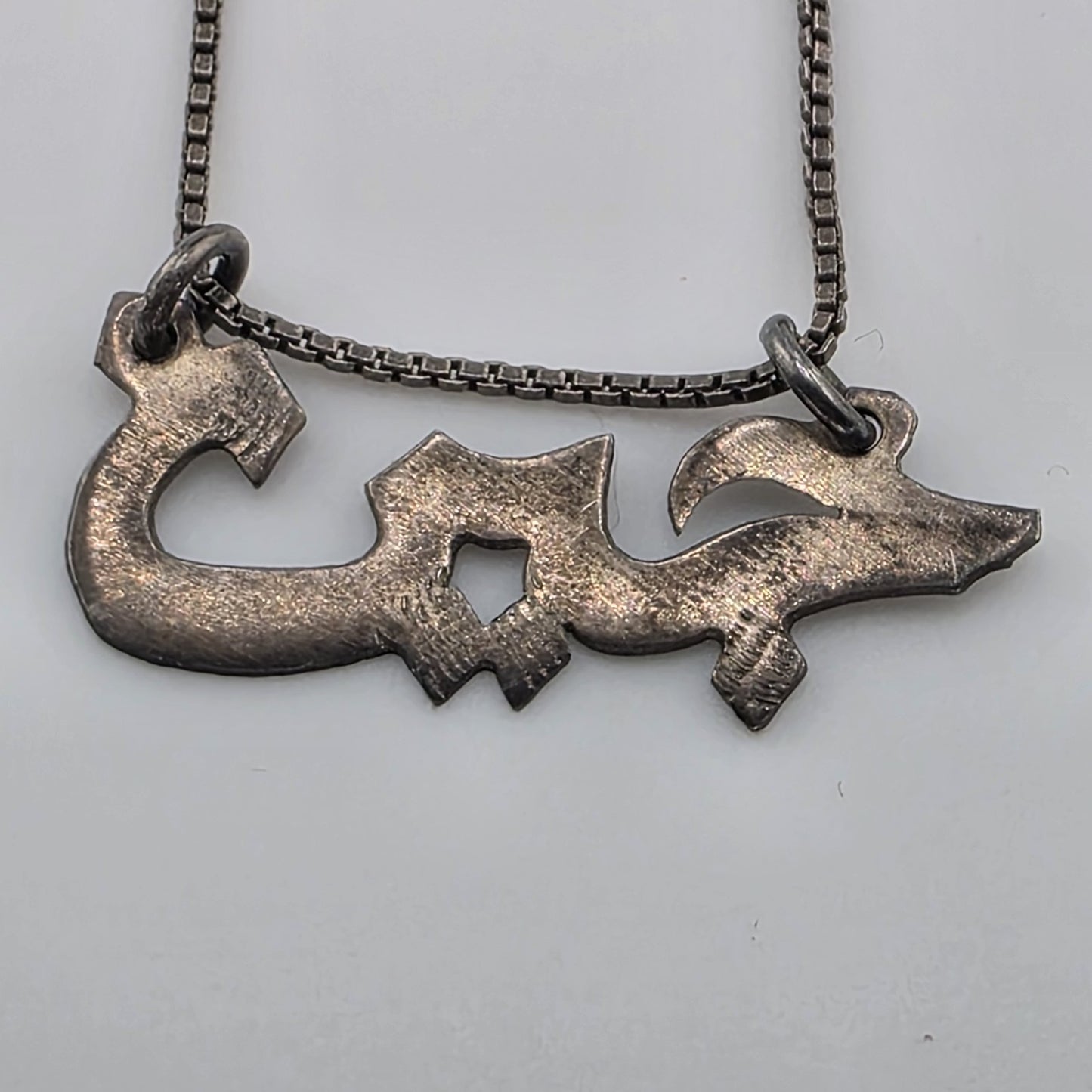 Sterling silver 925 necklace with a name Arabic Jasmine 18 Inches
