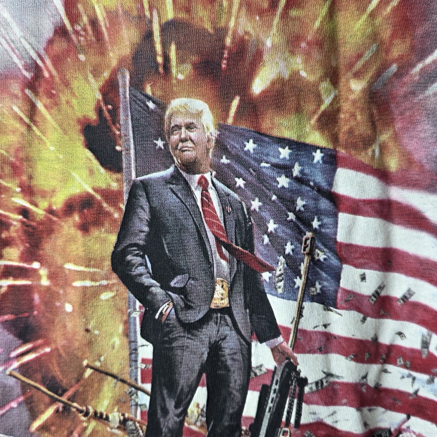 Donald trump The Mountain Shirt Mens XL Black Big Print 2016 USA 47 president