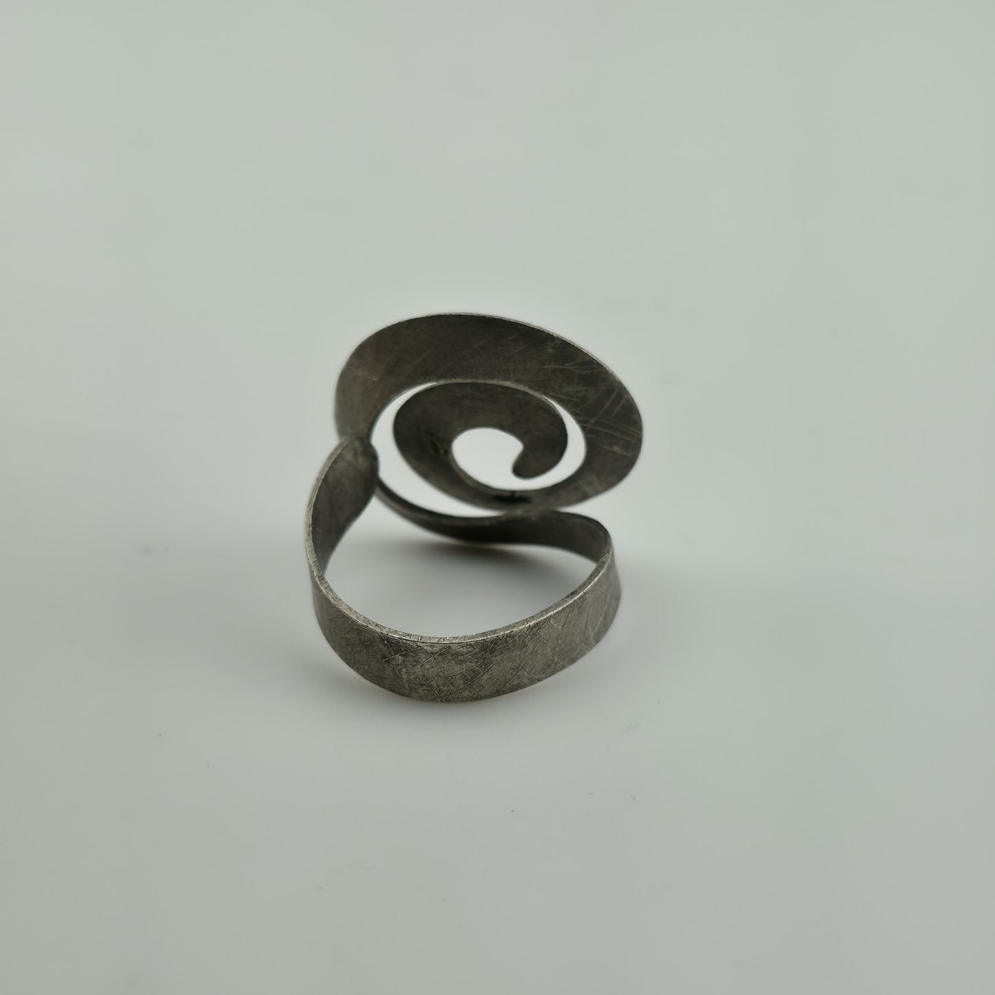 Joid'art Ring contemporary Artisan Spiral 925 Sterling Silver Adjustable