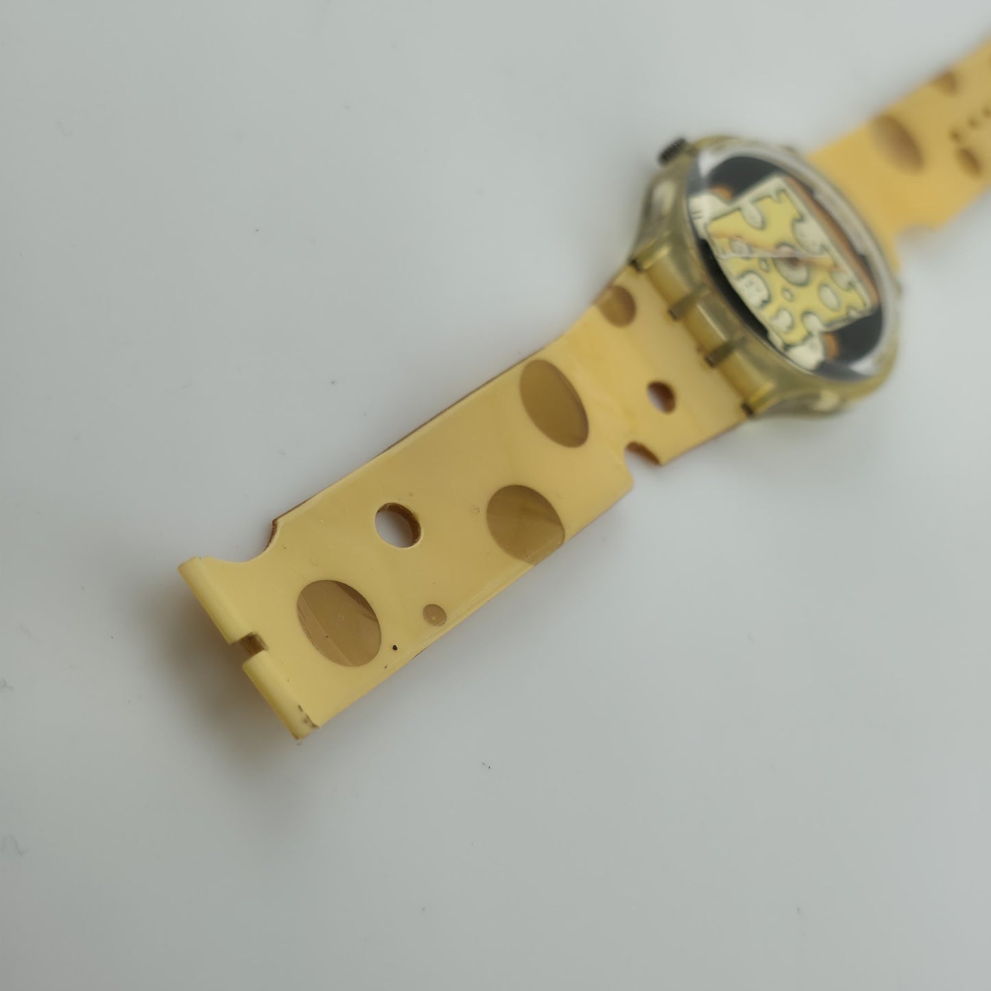 Swatch Watch Special Edition Cheesy Toast GK304 Swiss Cheese New Battery Vintage