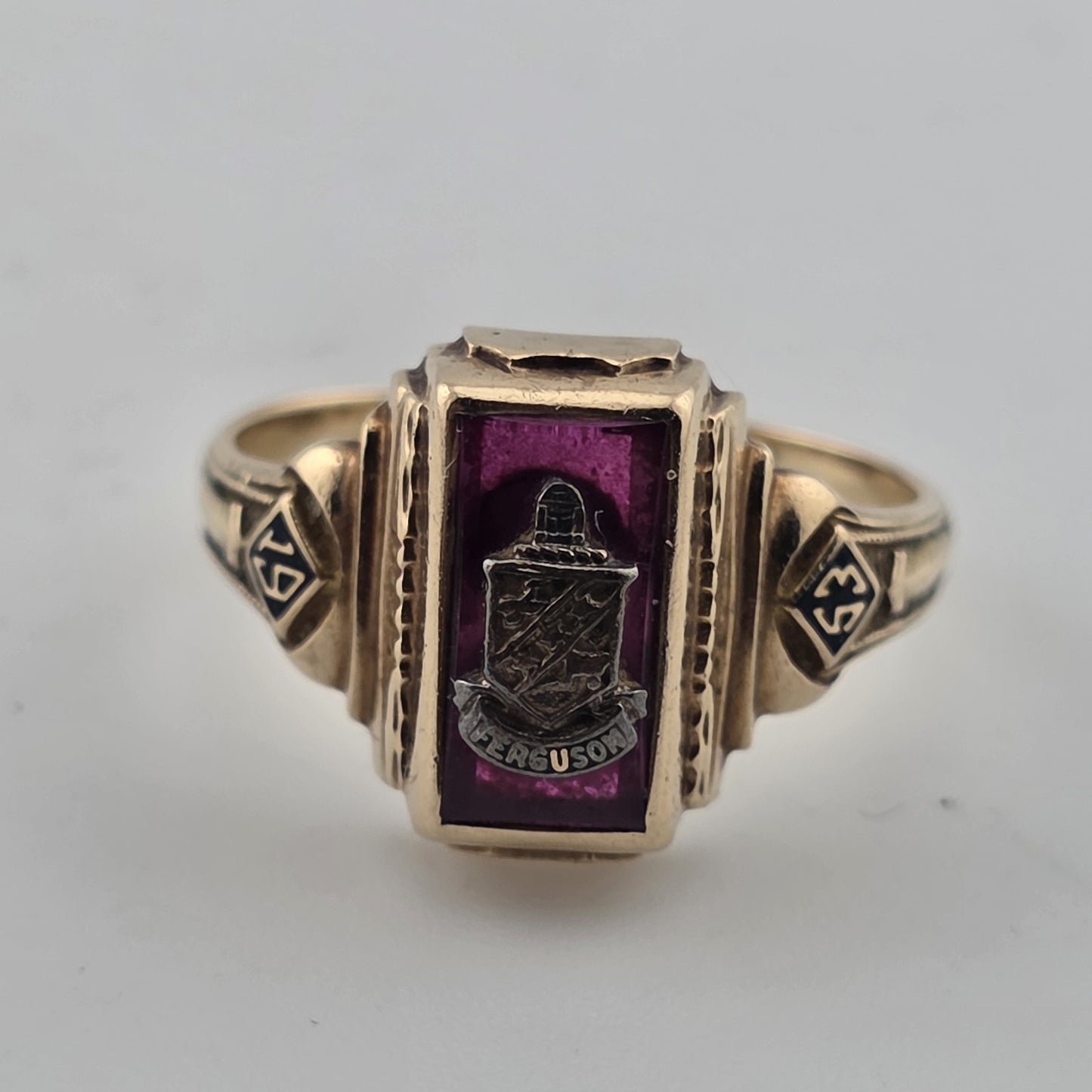 Ferguson 1953 Class Ring 10K Yellow Gold Balfour Size 6.25 Vintage