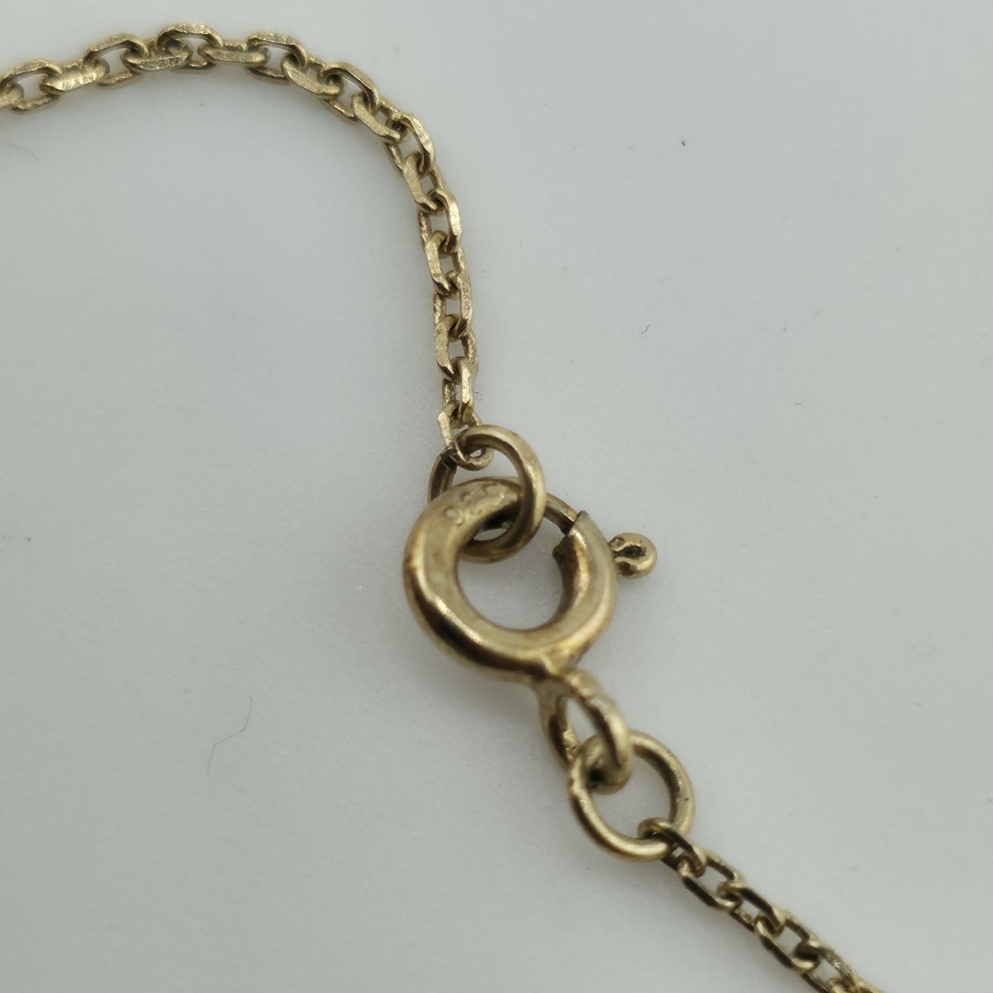 925 Italy SU Gold Plated Heart Pendant Necklace 16"