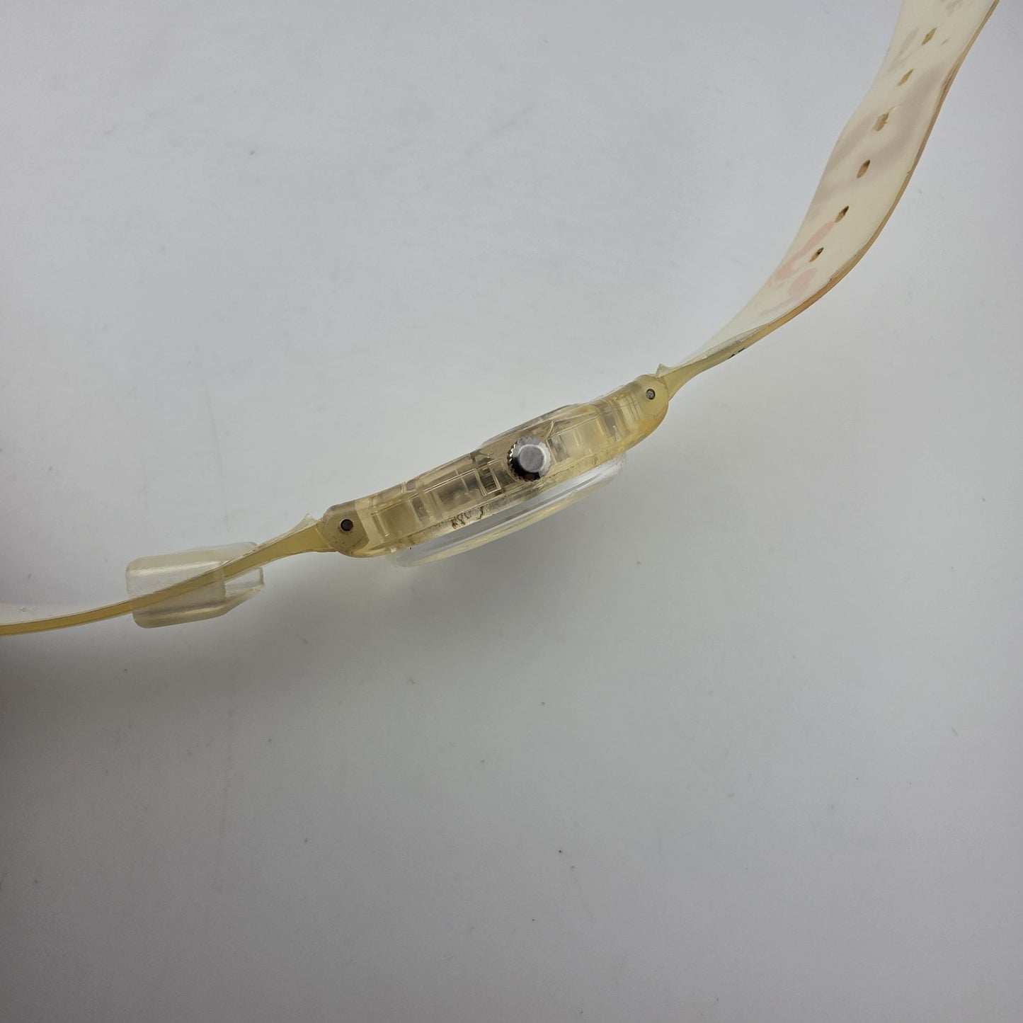 Swatch Watch SAUTE MOUTON Watch GK384 Foot Hand Print crayon 2002 New Battery