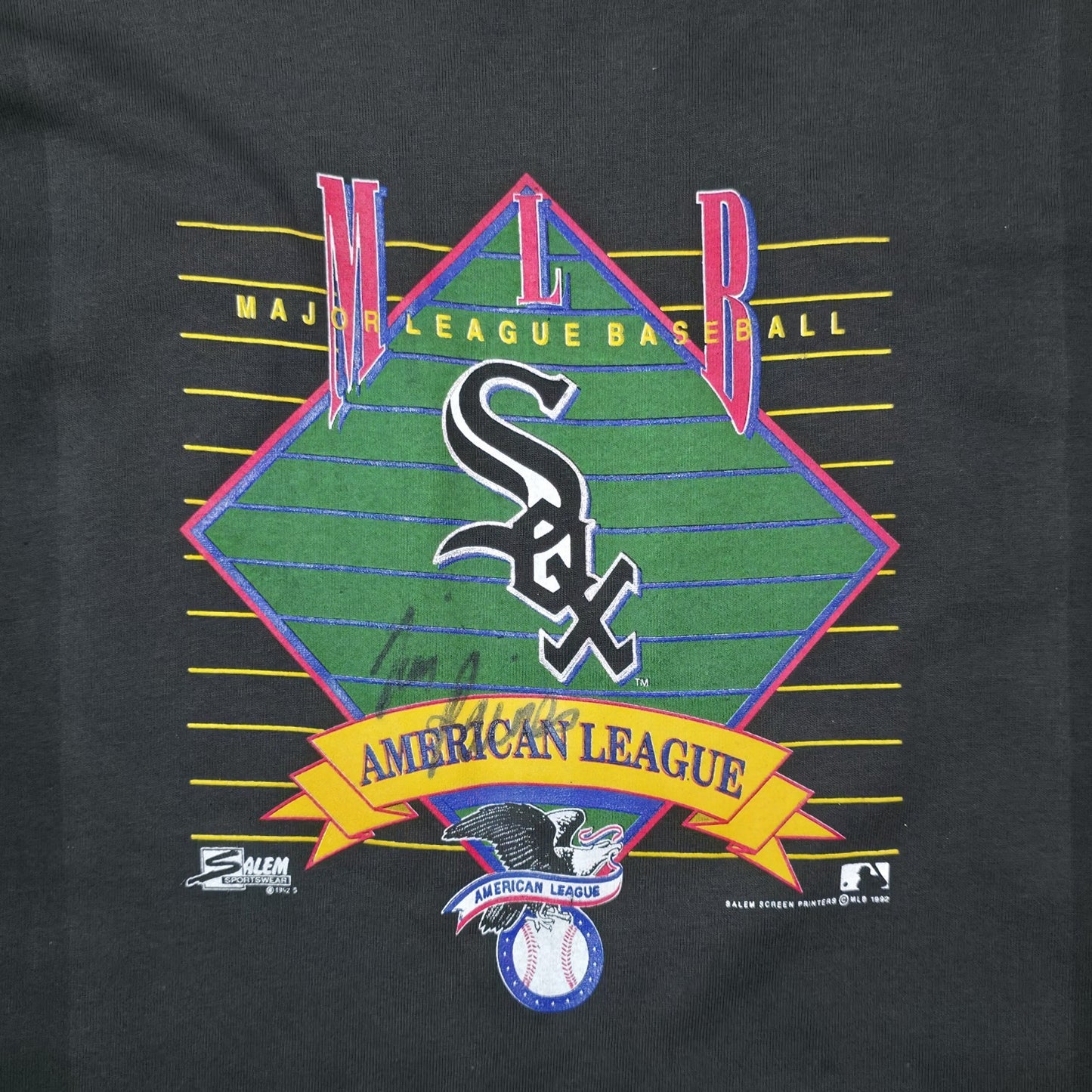 Chicago White Sox Shirt Vintage 1992 Salem Sportswear Youth 14 Adult Small MLB