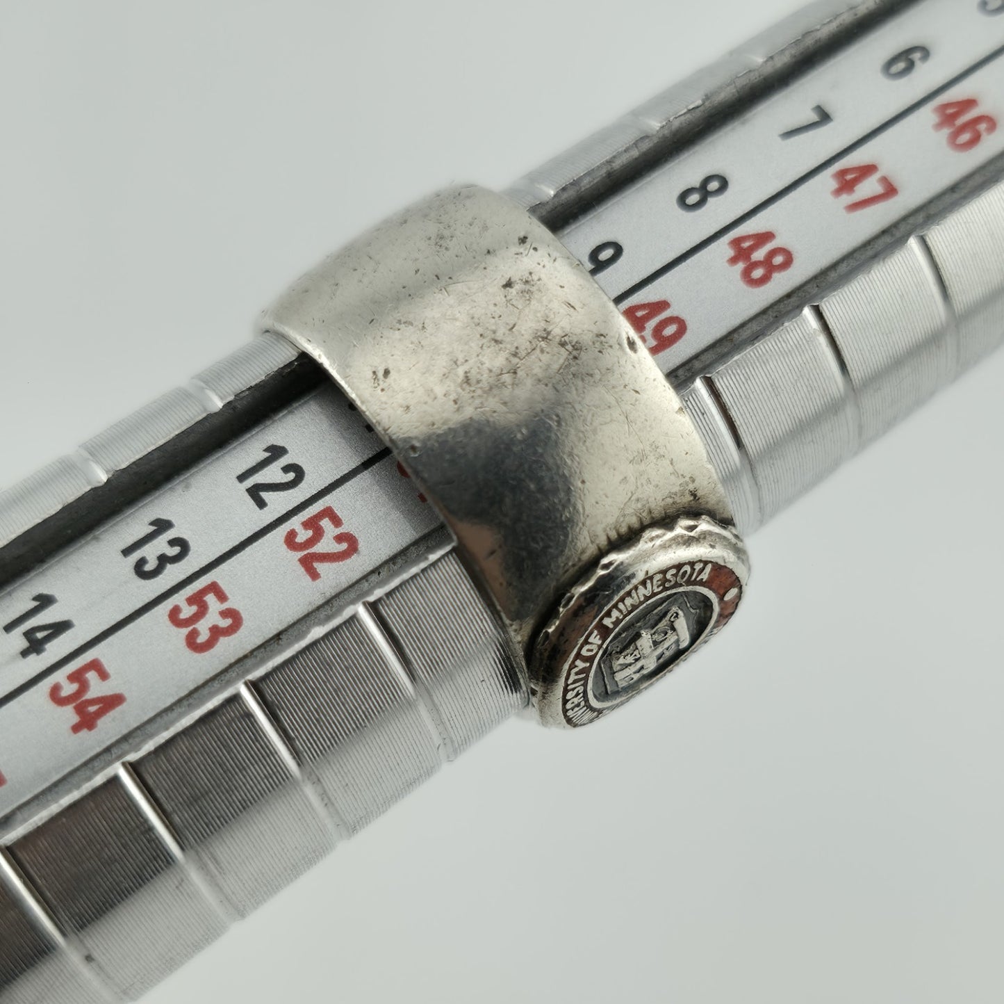 Regents of the University of Minnesota Signet Ring Size 5.5 Sterling Silver VTG