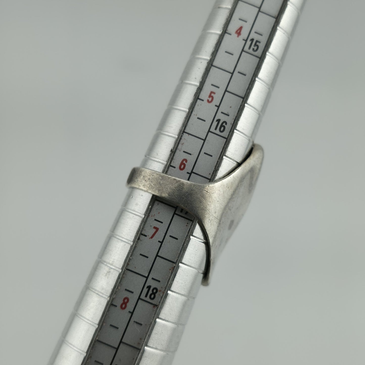 Ring Sterling Silver MCM MODERN contemporary Artisan Organic Minimalist Size 6.2