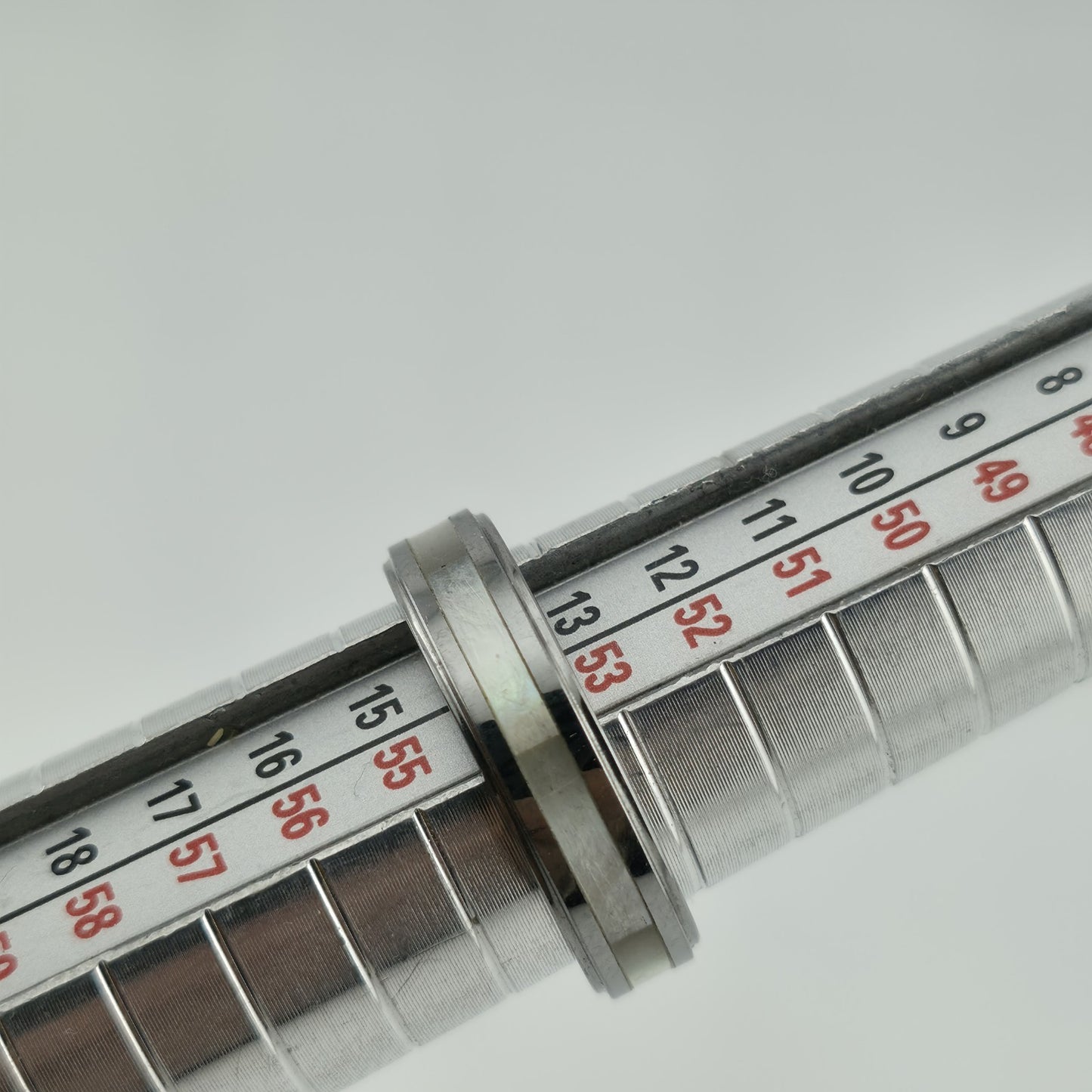 Tungsten Carbide men Women  band  Silver Tone size 6.76