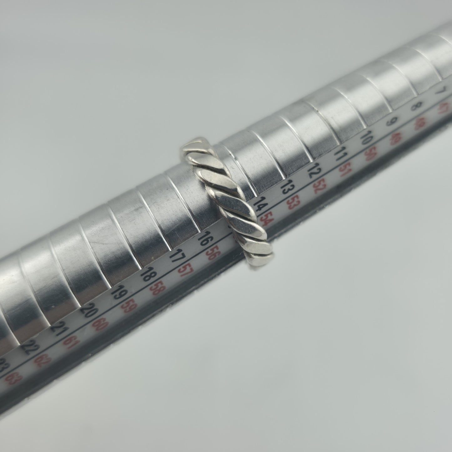 Vintage Mexico 925 Sterling Silver Twisted Rope Band Ring Size 7