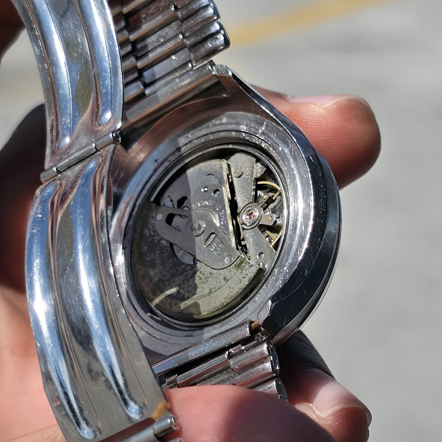 Seiko Helmet 6139-7101 Automatic Watch Chronograph 42mm Rare 1970's Vintage Work