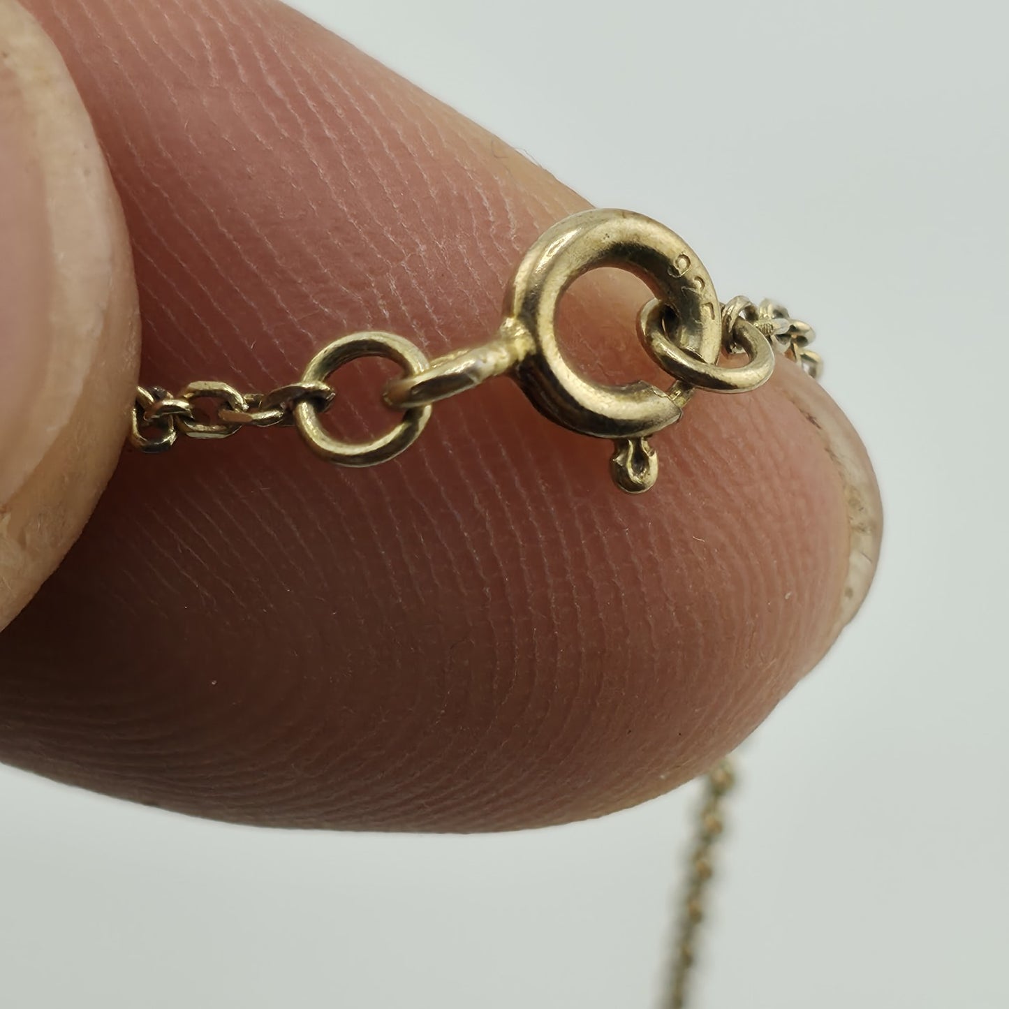 925 Italy SU Gold Plated Heart Pendant Necklace 16"