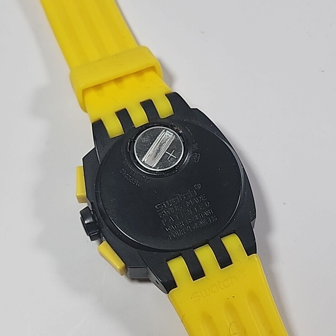 Swatch Chrono YELLOW HEAD SUIB401 - near mint condition WORKING