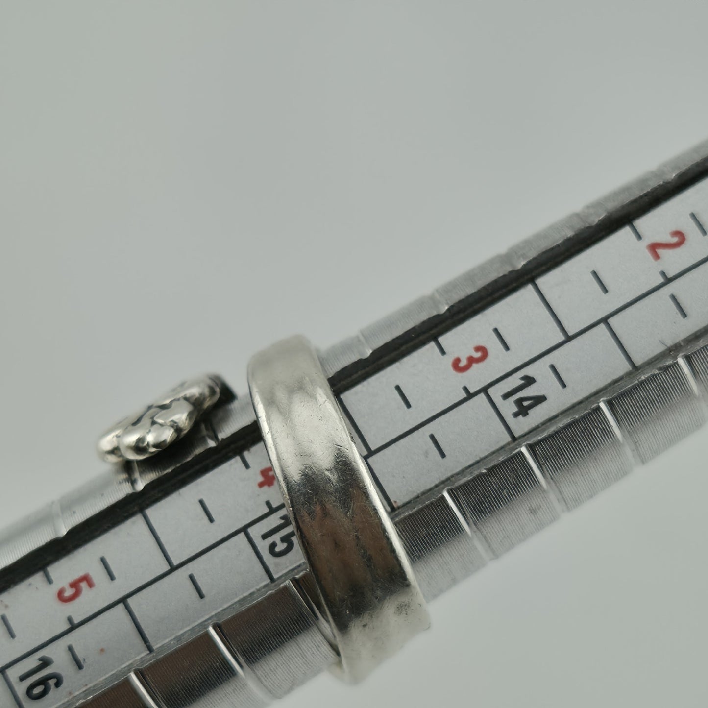 Vintage Cellini 925 Sterling Silver Spoon Scroll Wrap Ring Adjustable Adjustable