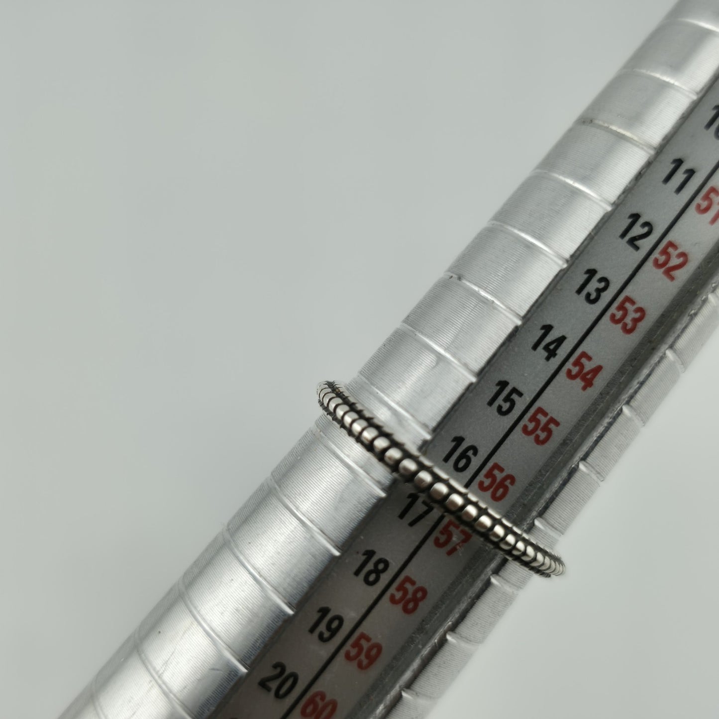 sterling Silver Ring 925 Art Deco Carved Dainty Stackable Minimalist 7.76