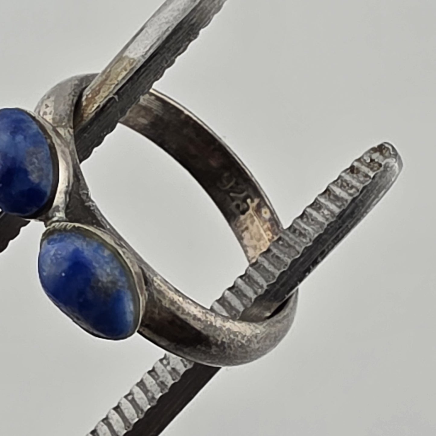 Sterling Silver Ring 925 Blue Lapis Stone Size 4.5