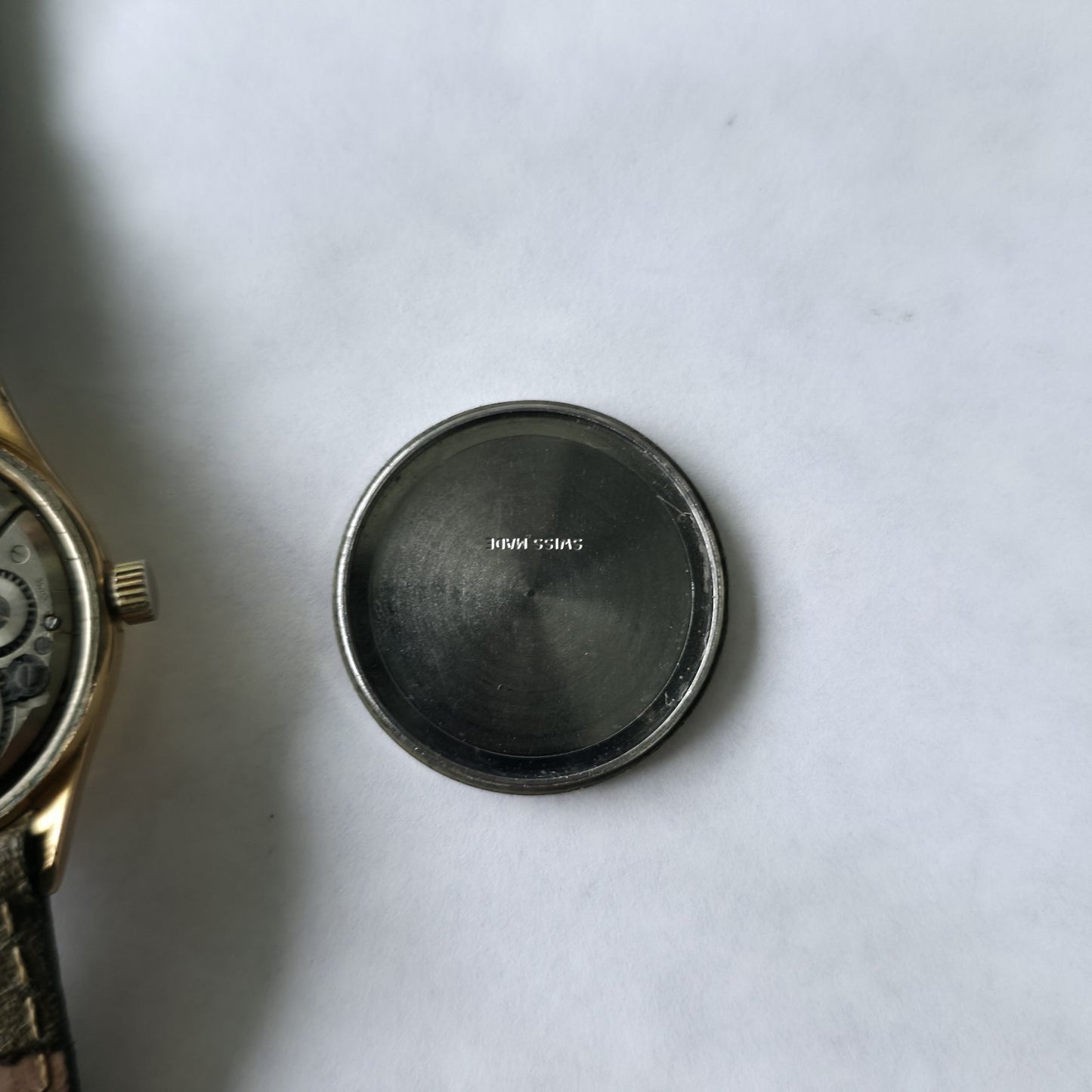 Invicta Triple Calendar Watch 1950s Vintage Champagne Dial Rare Manual Wind Work