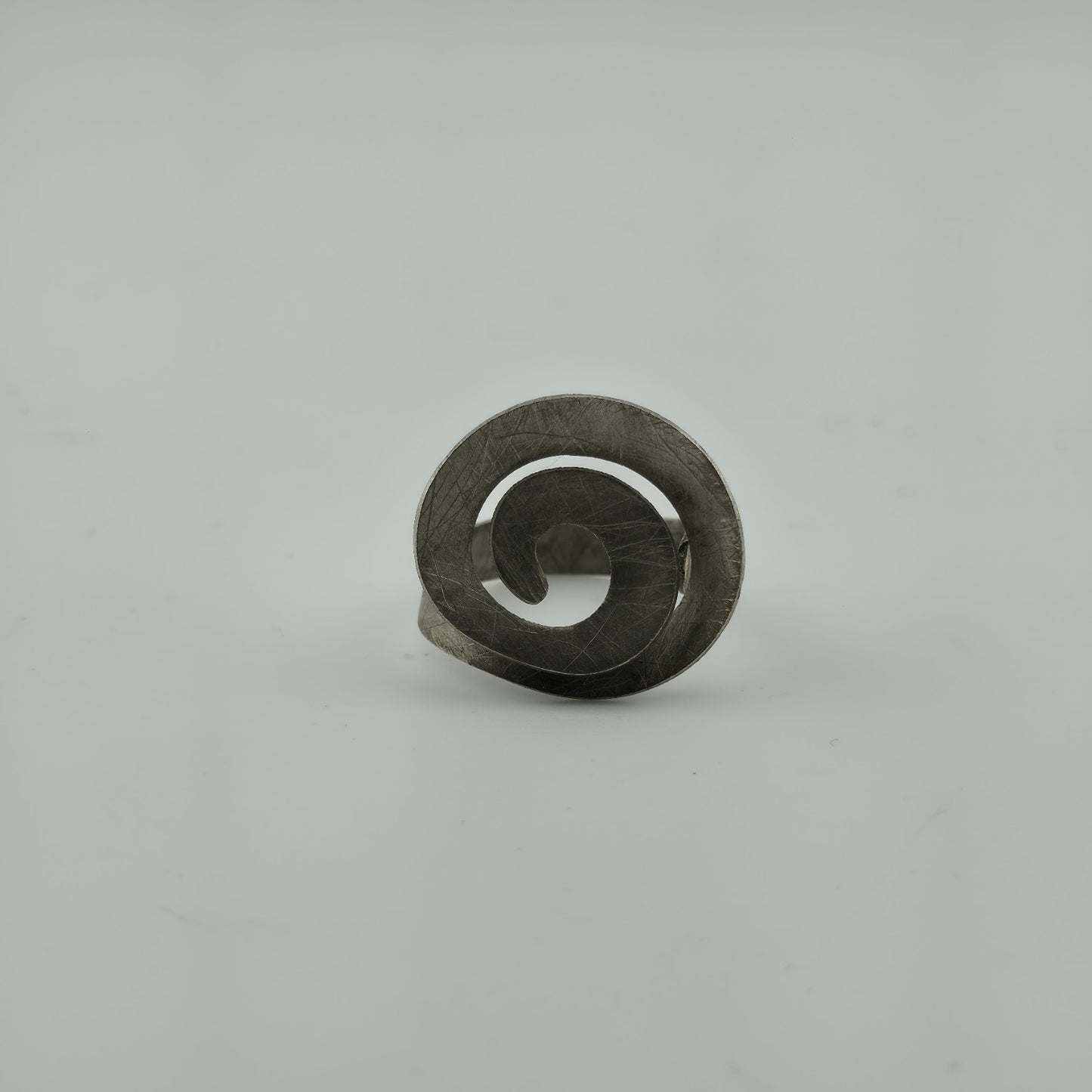Joid'art Ring contemporary Artisan Spiral 925 Sterling Silver Adjustable