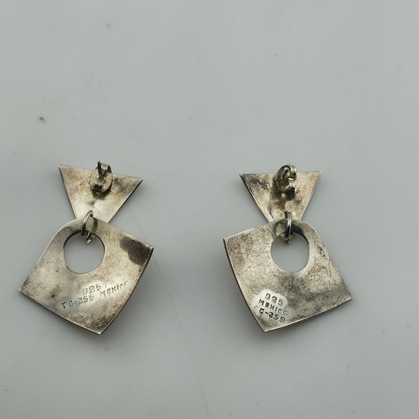 Vintage Mexico 925 Sterling Silver Earrings β Marked 952 Tg 259 Mexico