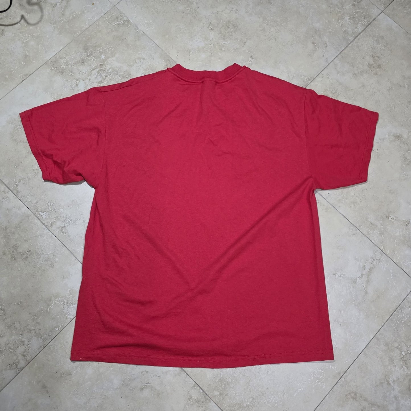 Champion SJP St Johns Prep Red Storm Laege Red Shirt Vintage