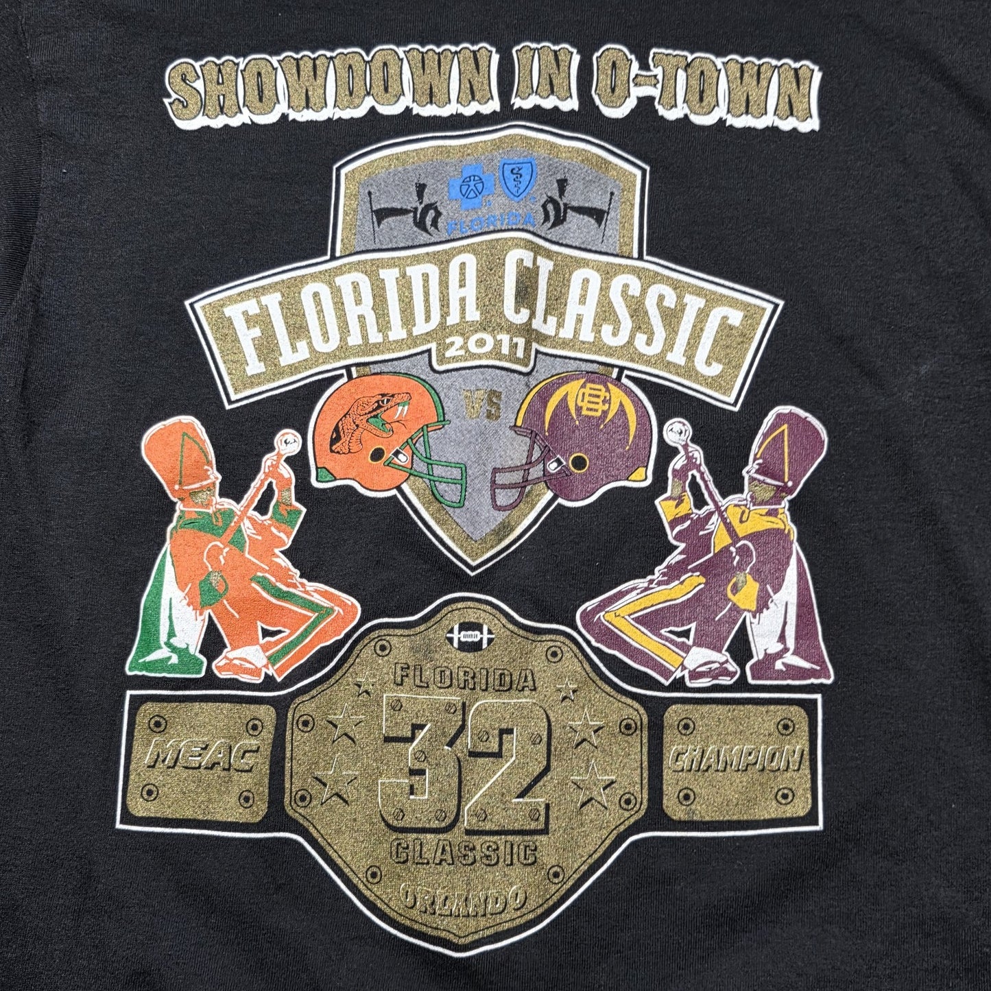 Florida Fl Class A&M Rattlers Vs. Bethune-cookman Wildcats Shirt NCAA Football M