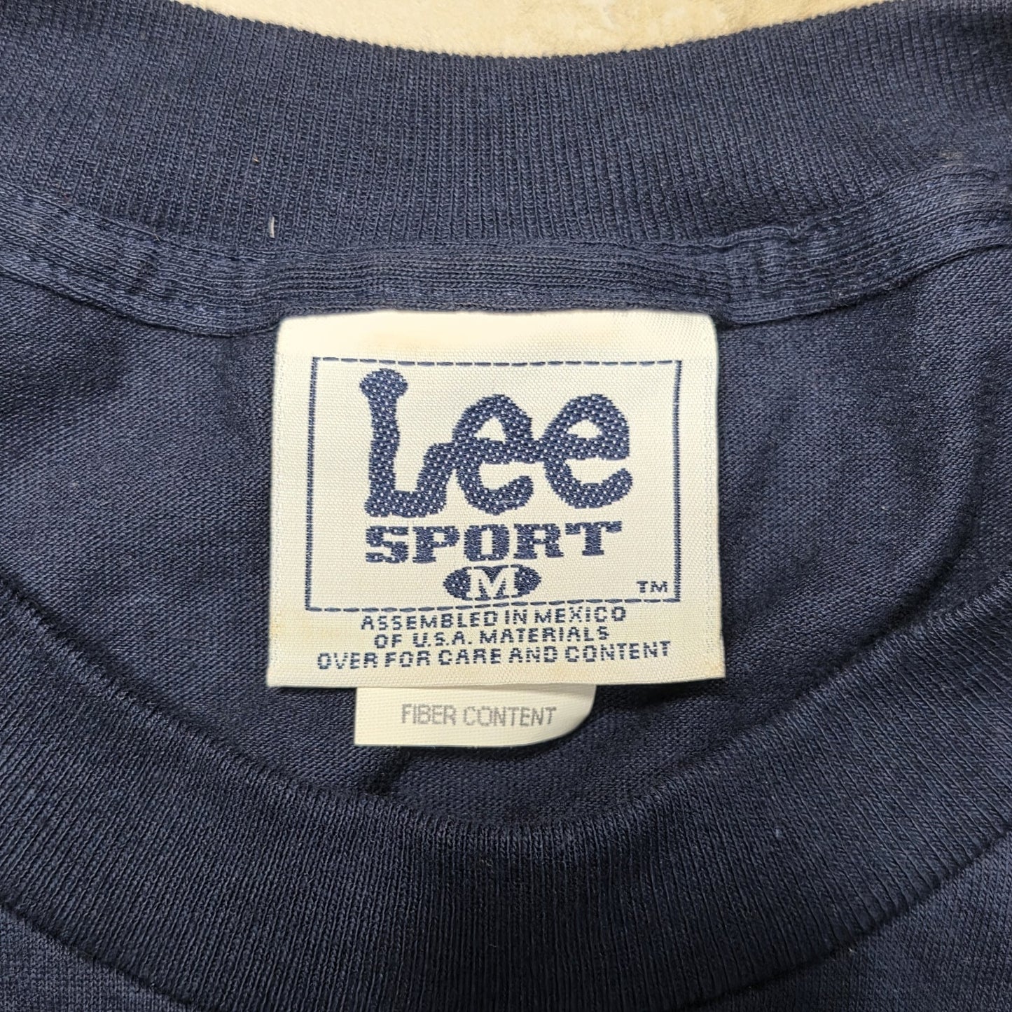 Vintage Lee Sport New York Knicks Shirt Mens Medium Black Blue Embroidered NBA