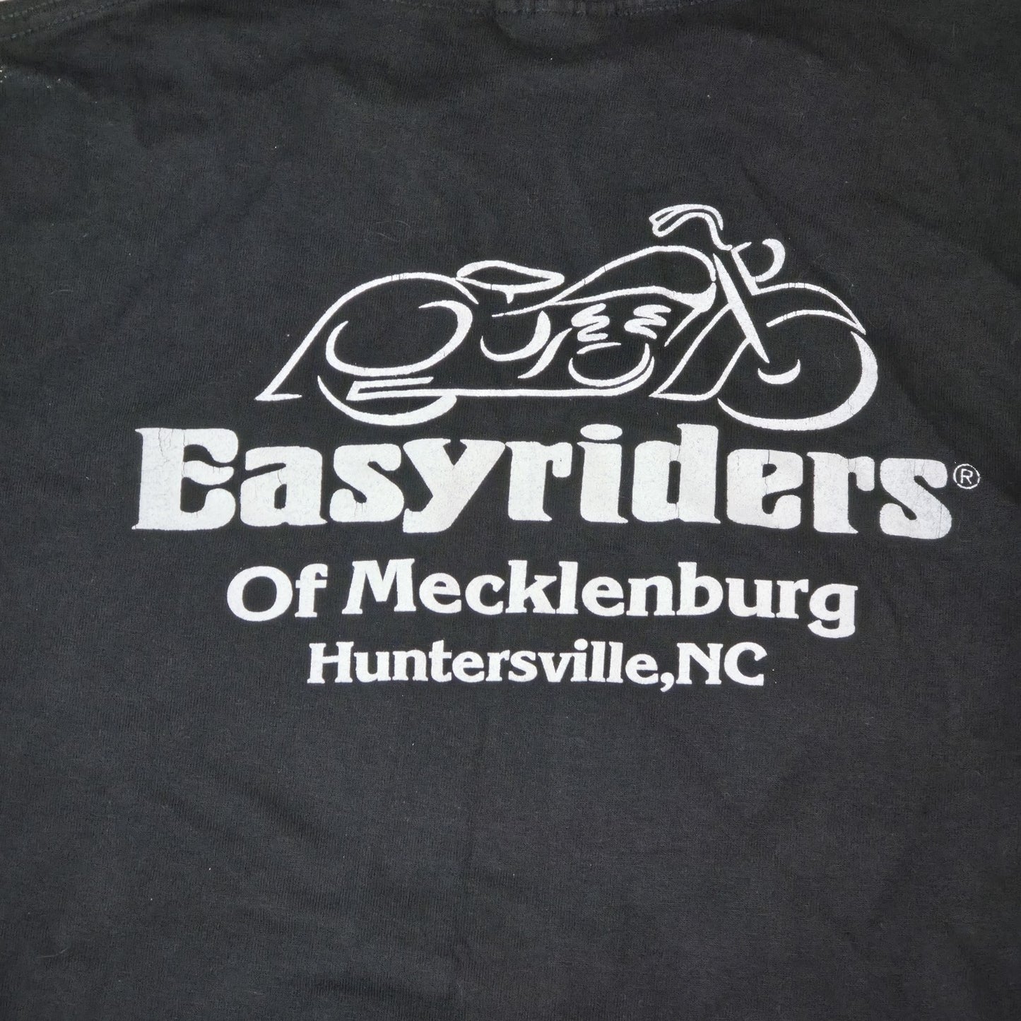 Easy Riders Shirt Mens Black Large Snake Skull Mecklenburg Huntersville NC Vintage