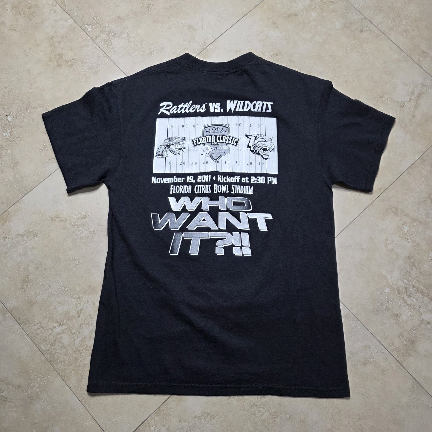 Florida Fl Class A&M Rattlers Vs. Bethune-cookman Wildcats Shirt NCAA Football M