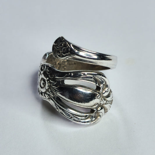 Rogers Bros 1847 Spoon Ring 925 Sterling Silver Size 6 Vintage Flatware Jewelry