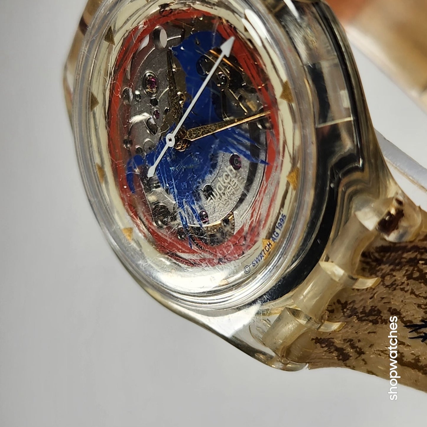 Swatch Vintage Rare Aniak Sak123 Automatic Swiss movement  23 Jewels EUC