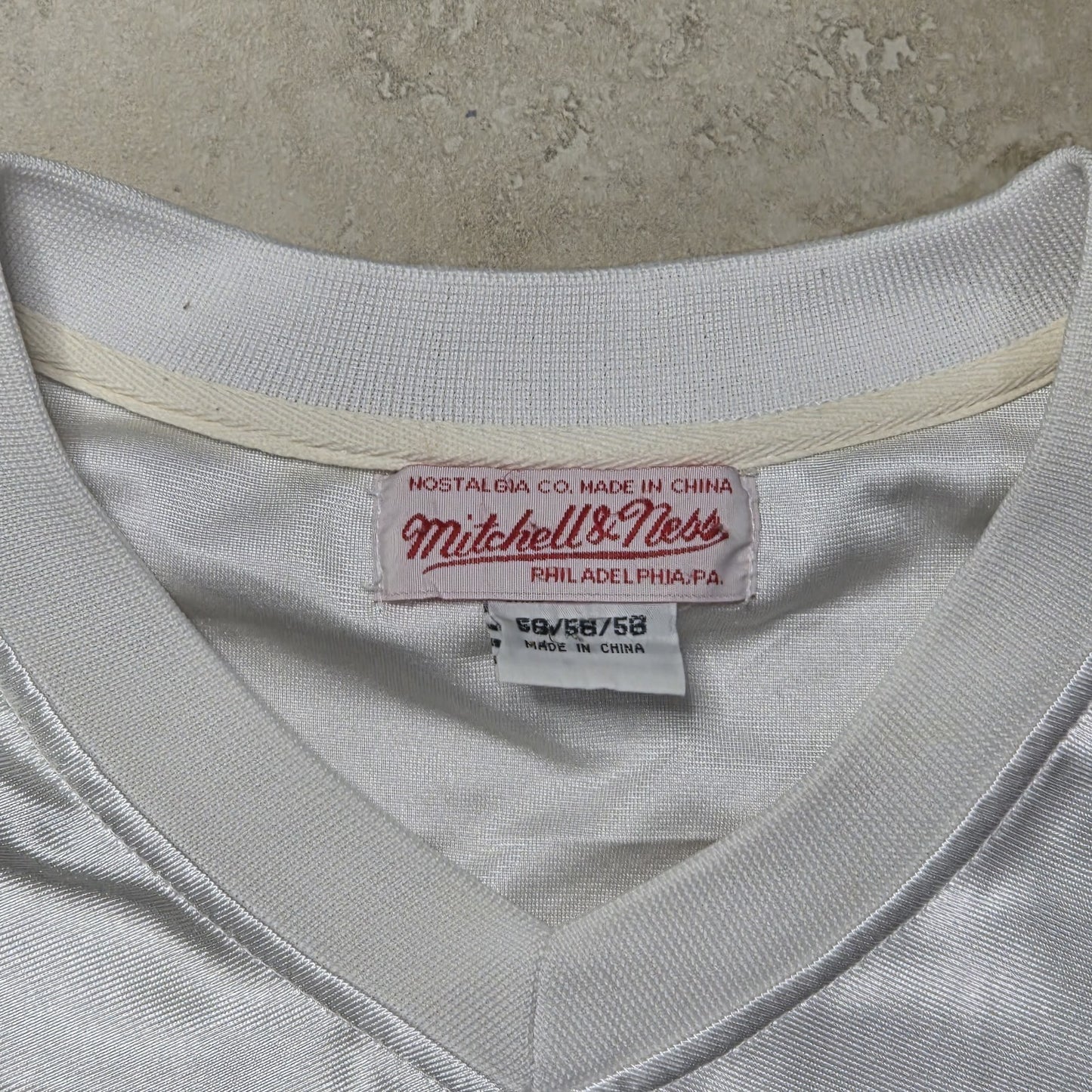 Mitchell & Ness Throwbacks Sewn Stitched Franco Harris #32 White Jersey size 58