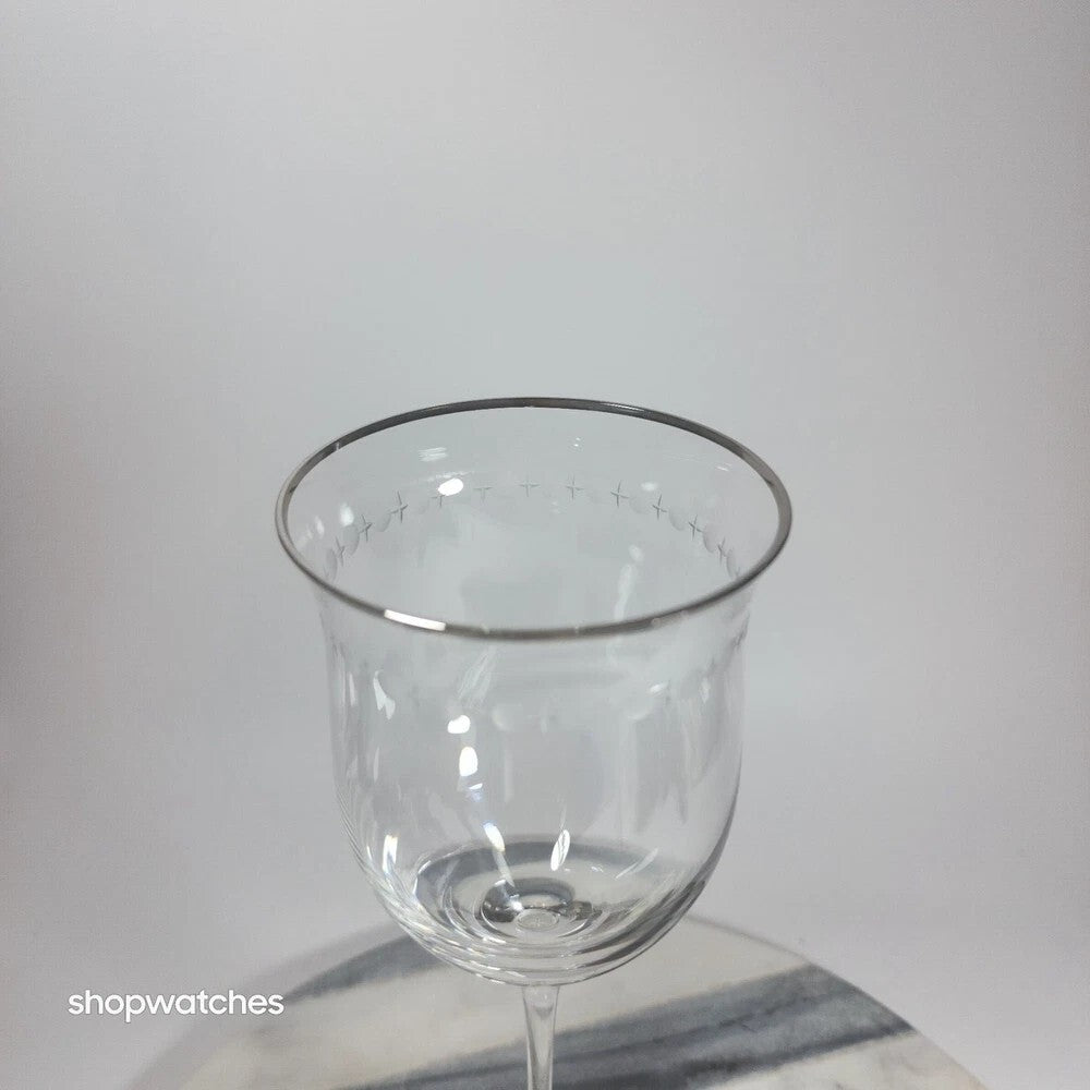 Lenox Pearl Platinum Crystal Iced Beverage Glass Goblet Set 20 Pc Elegant