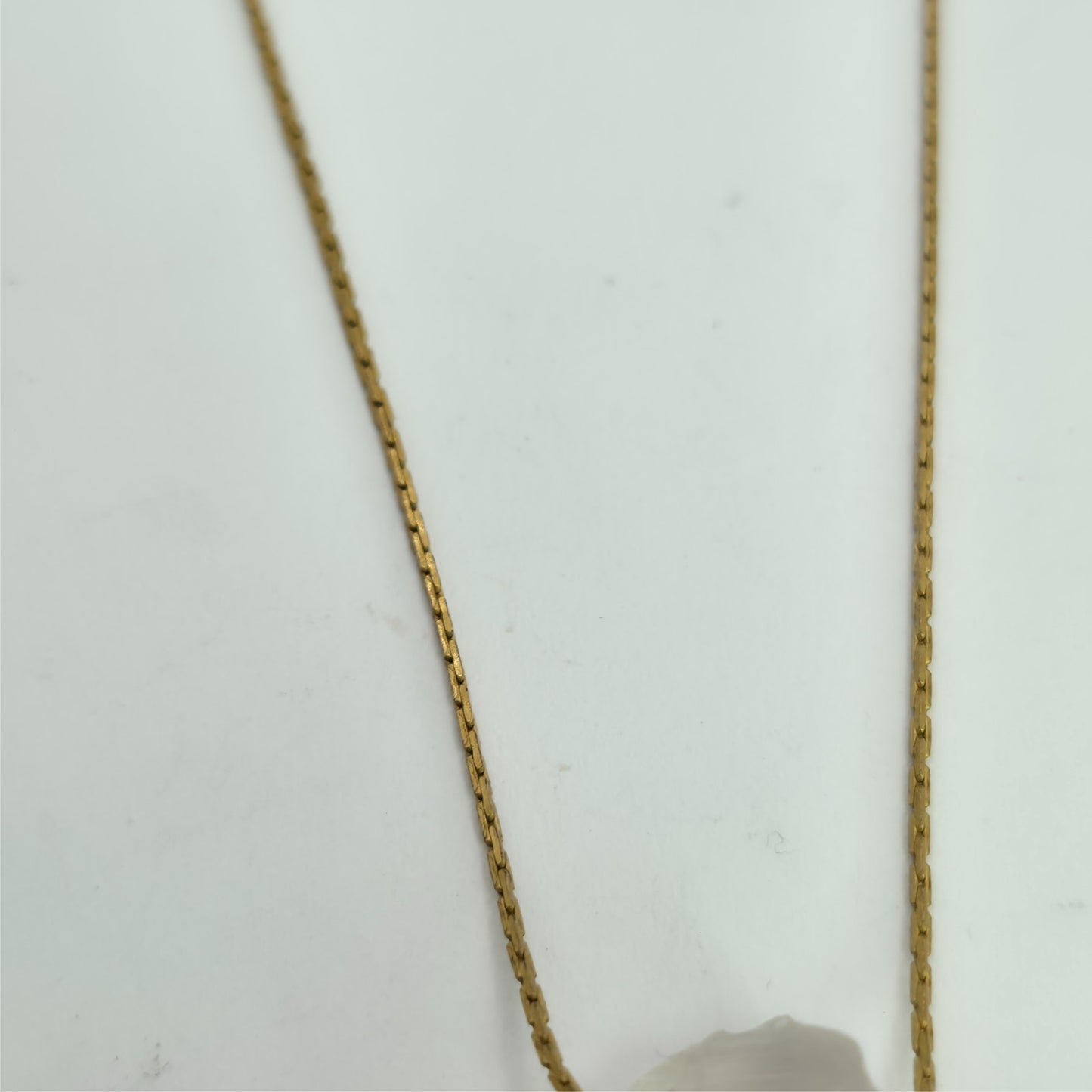 Necklace 14K Gold Over Brass GF Raw Quartz Pendant SIZE 14" Cute Dainty Jewelry