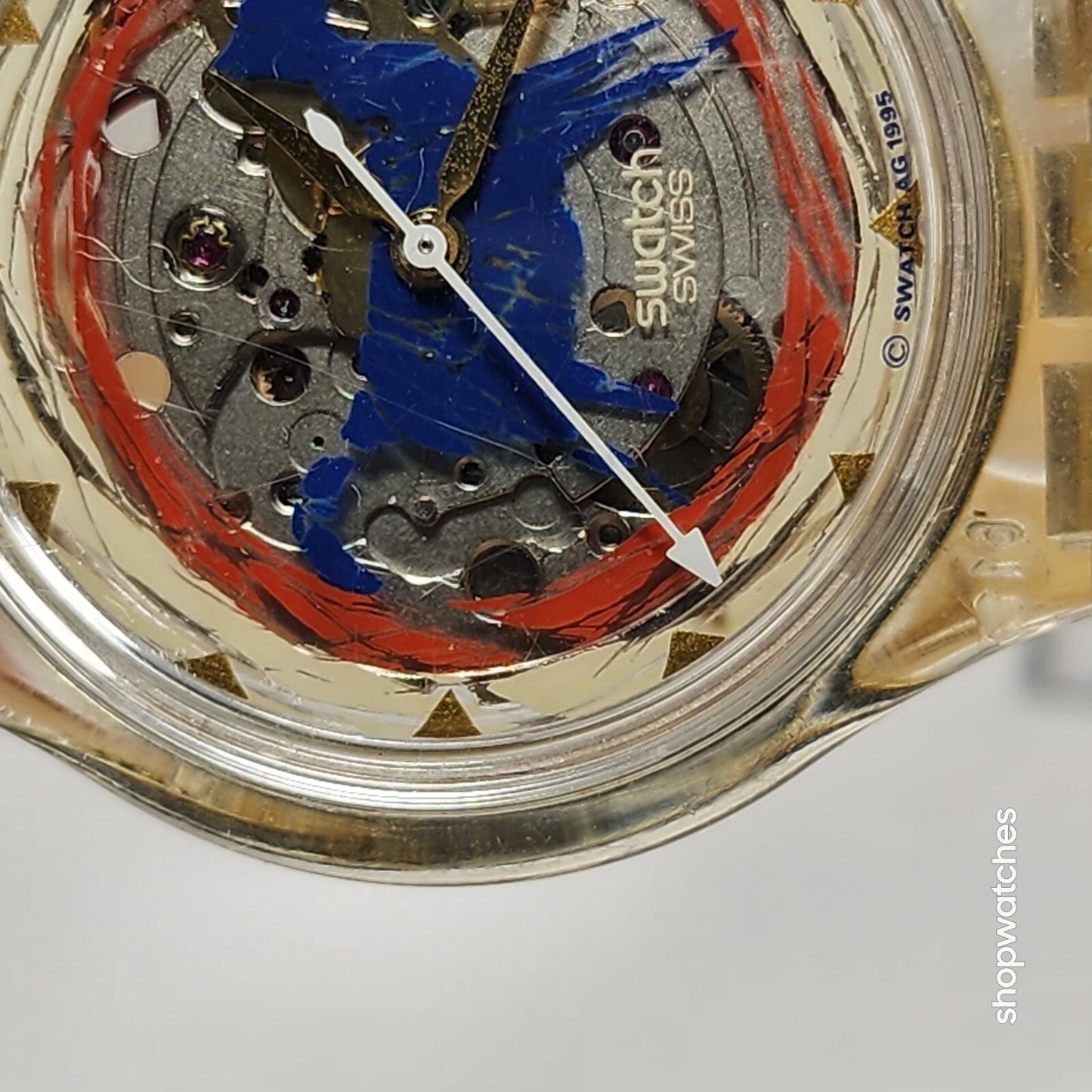 Swatch Vintage Rare Aniak Sak123 Automatic Swiss movement  23 Jewels EUC