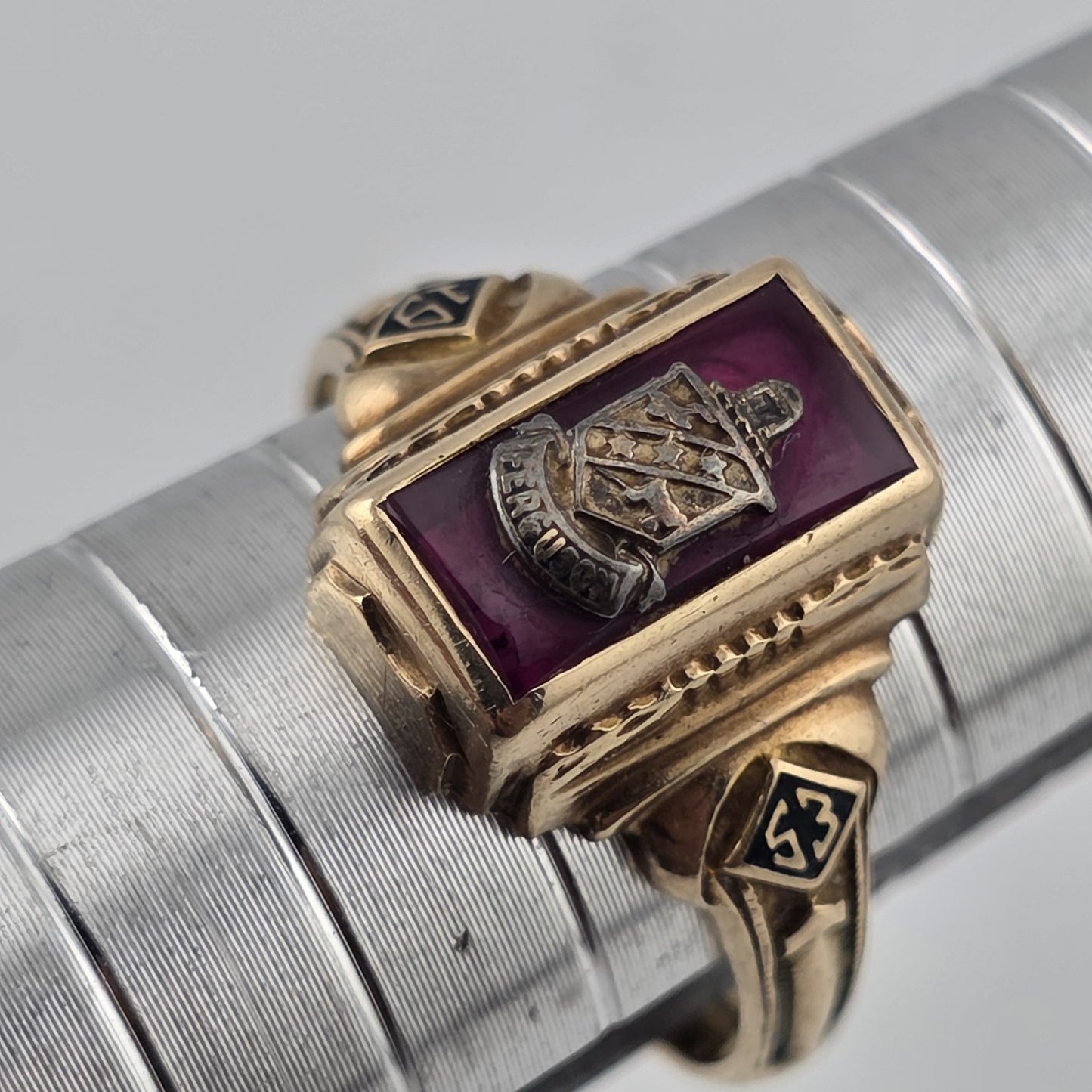 Ferguson 1953 Class Ring 10K Yellow Gold Balfour Size 6.25 Vintage