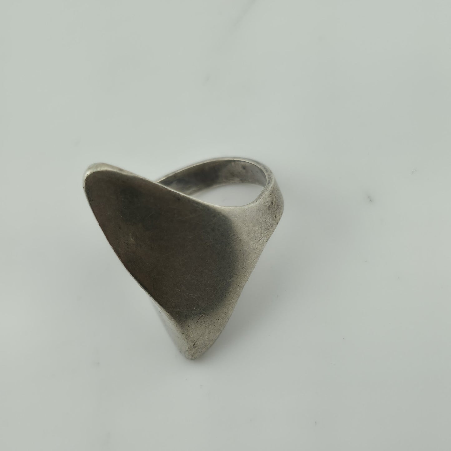 Ring Sterling Silver MCM MODERN contemporary Artisan Organic Minimalist Size 6.2