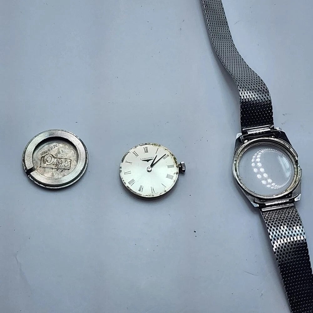 Vintage Longines women's stainless steel watch ref. 7889.10 460 1970s wind up