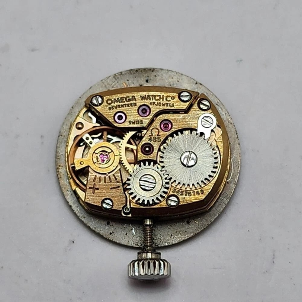 Omega Watch 511.0426 Geneve 19mm Women's Silver X Black manual 17 Jewels working