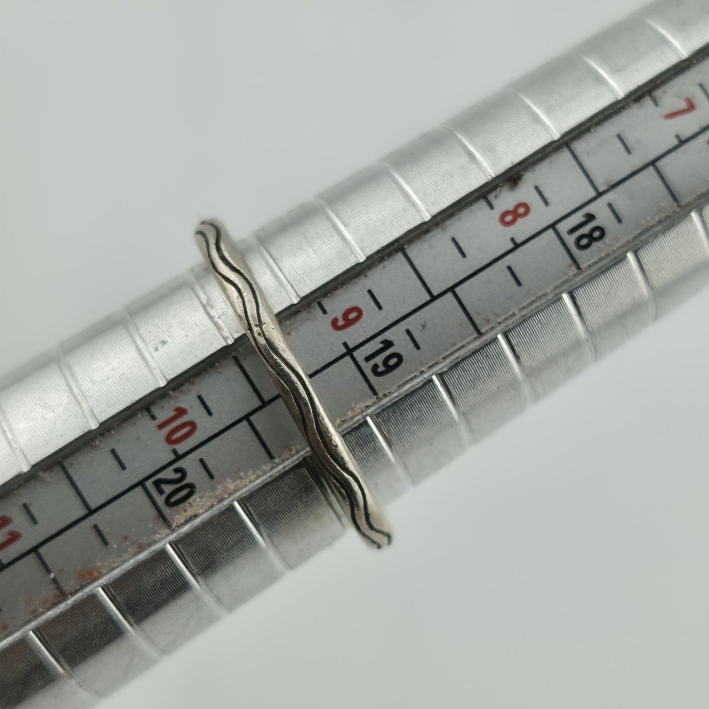 Sterling Silver Ring Blue Stone Size 9.25 Stackable Dainty Cute Artisan